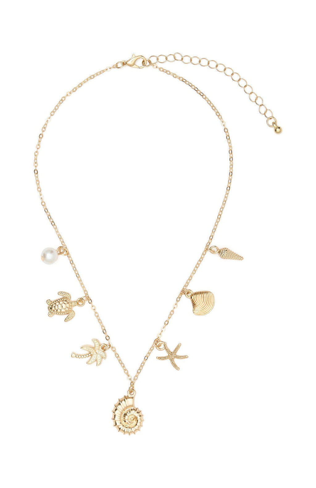 White Fox Mayer Necklace 3 Piece Set Gold