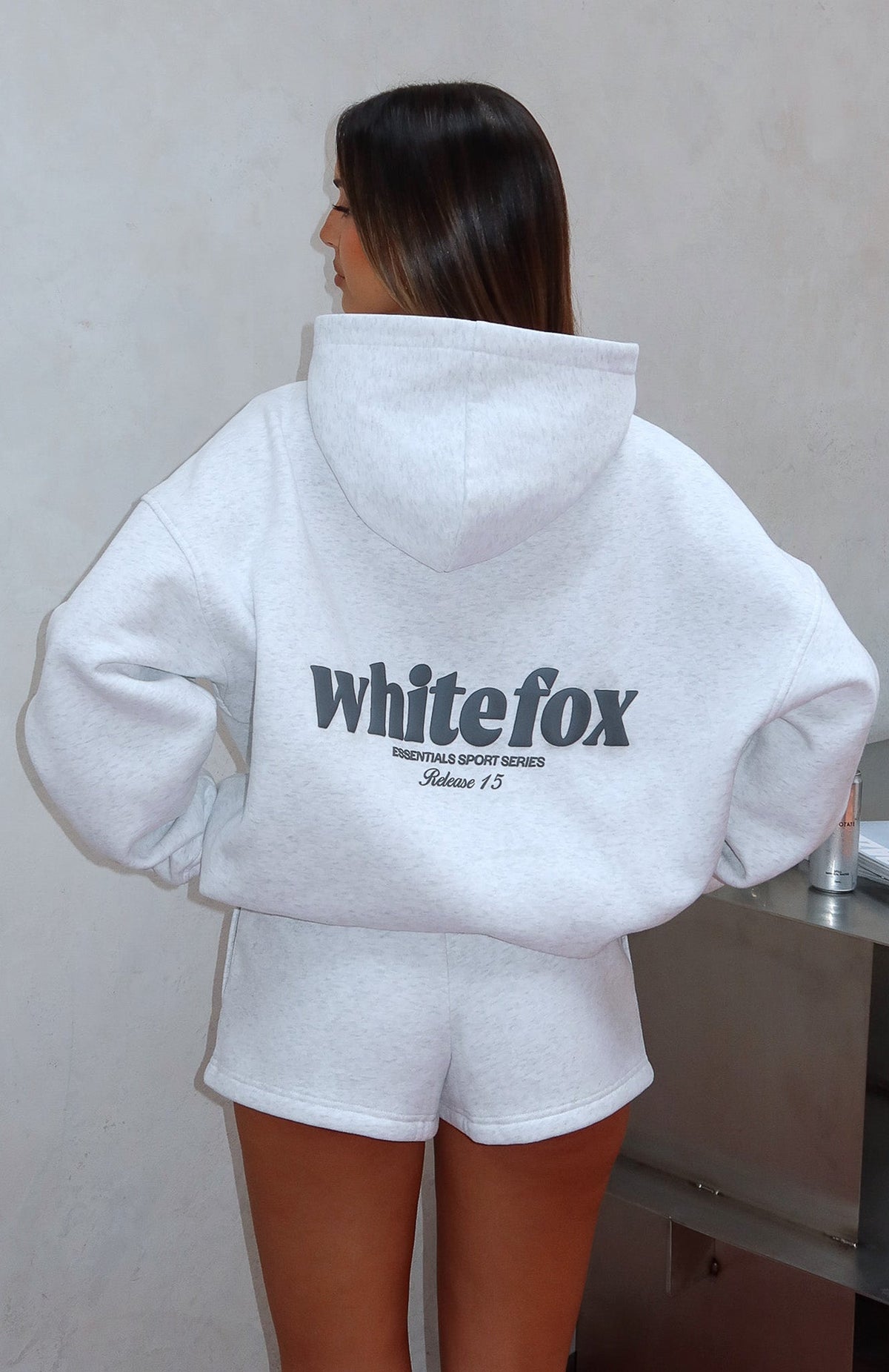 White Fox Release 15 Kiana Oversized Hoodie Grey Marle