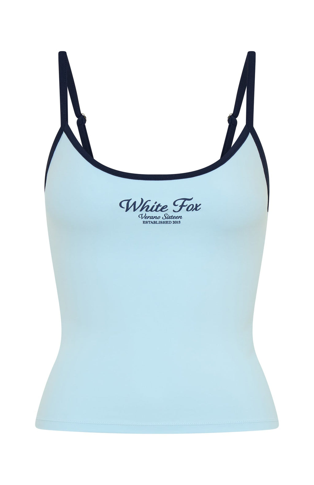 White Fox Verano Sixteen Giulia Singlet Top Blue