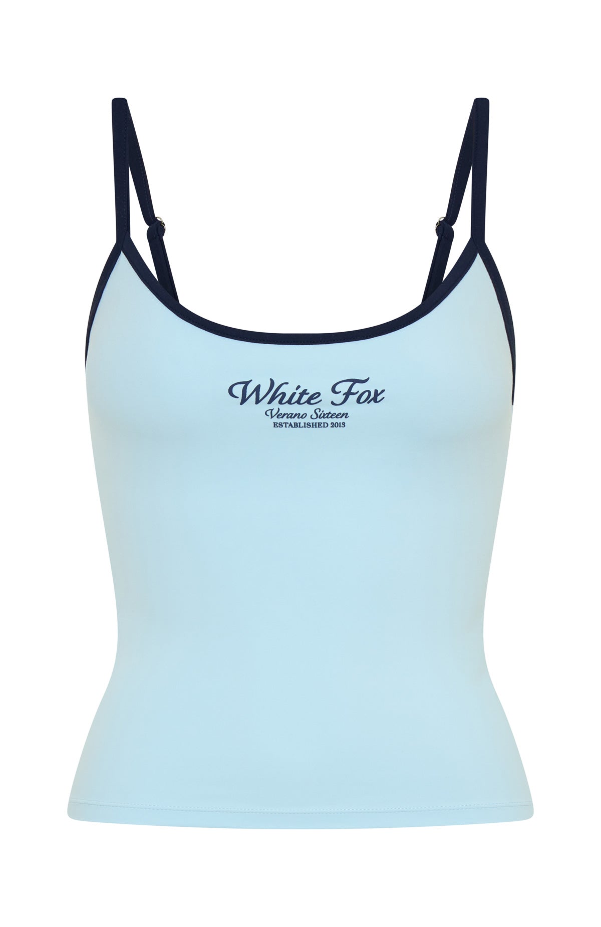 White Fox Verano Sixteen Giulia Singlet Top Blue