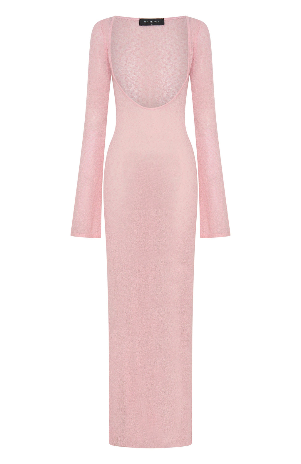 White Fox Malta Mermaids Long Sleeve Maxi Dress Blush Pink