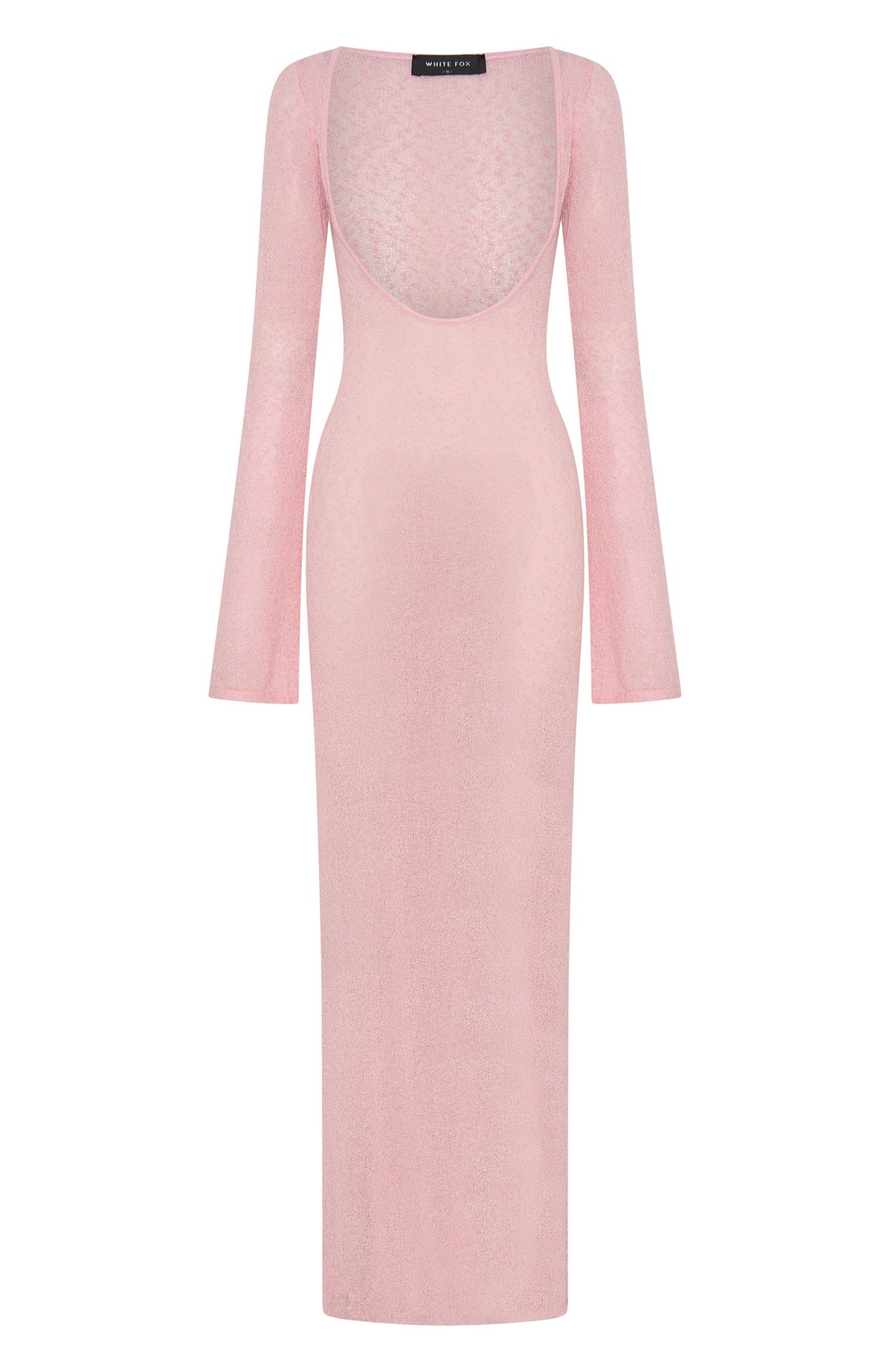 White Fox Malta Mermaids Long Sleeve Maxi Dress Blush Pink