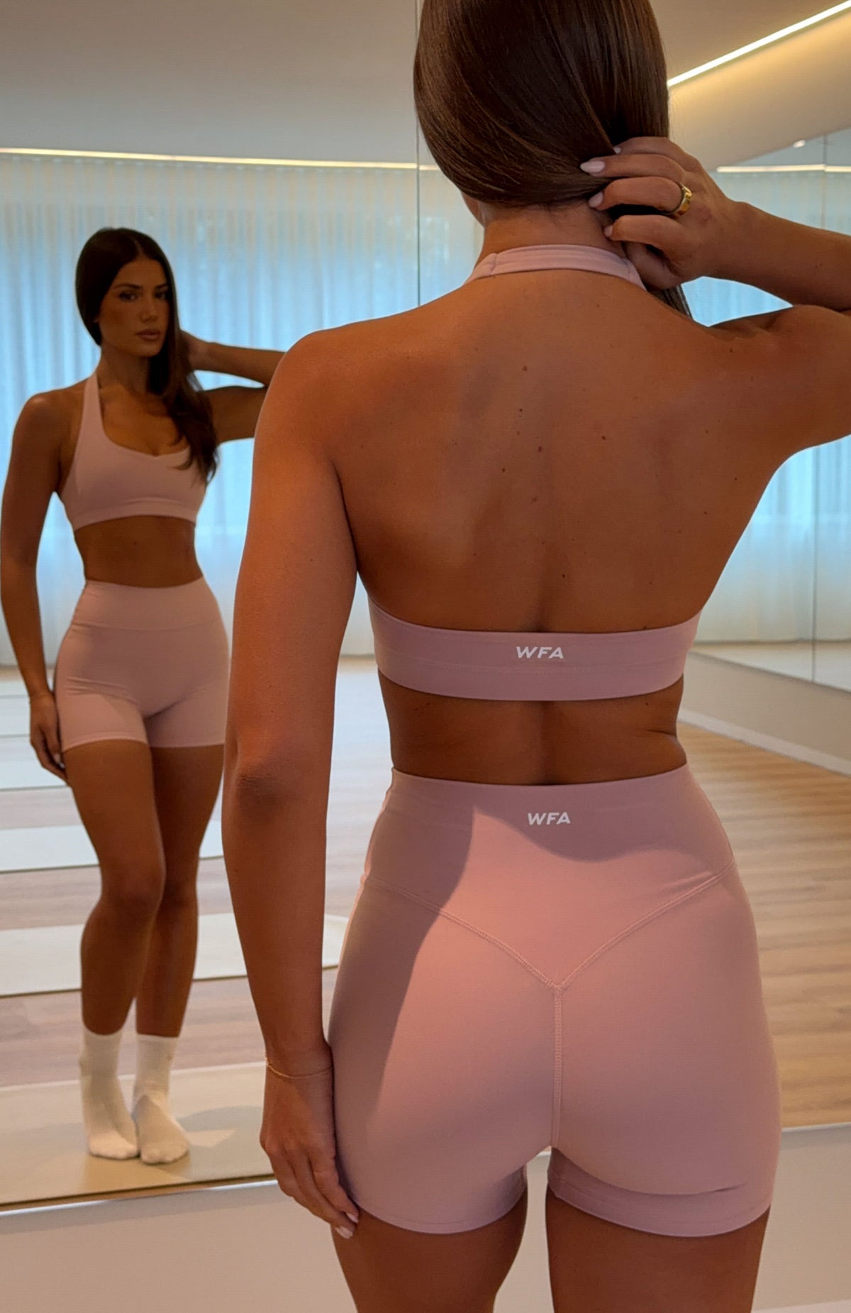 White Fox Sprint Sports Bra Dusty Pink