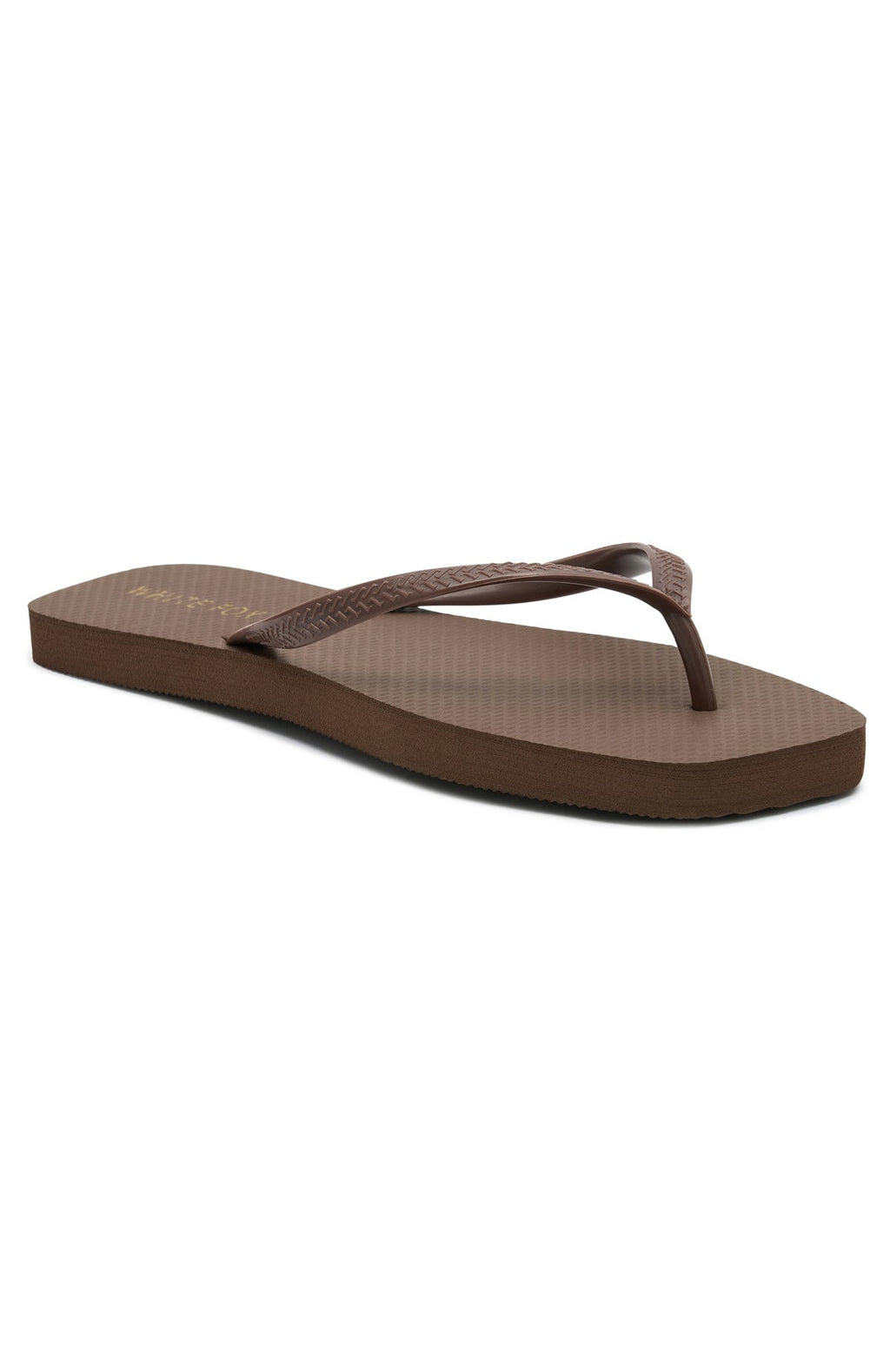White Fox Josie Thong Sandals Chocolate