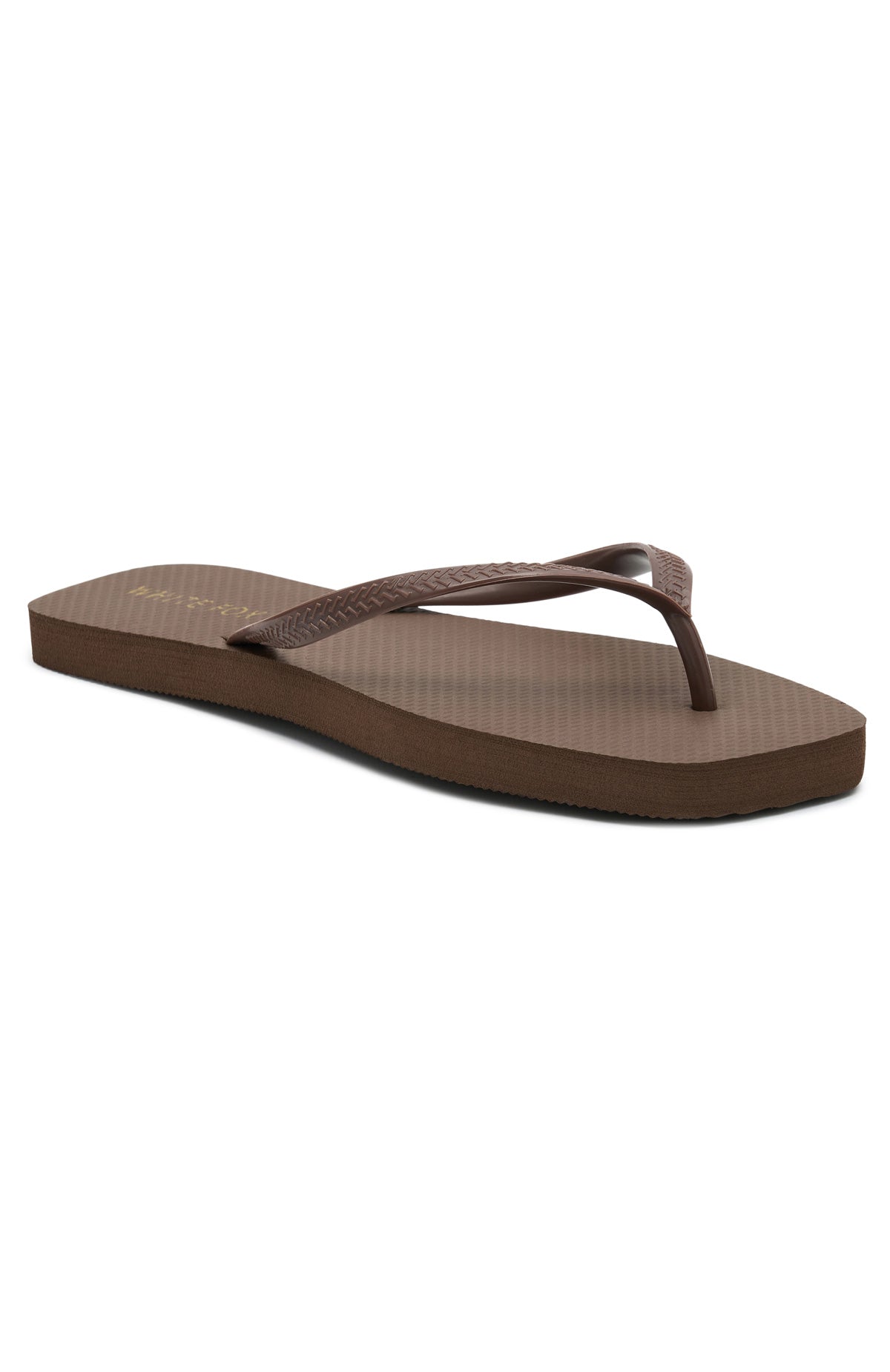 White Fox Josie Thong Sandals Chocolate