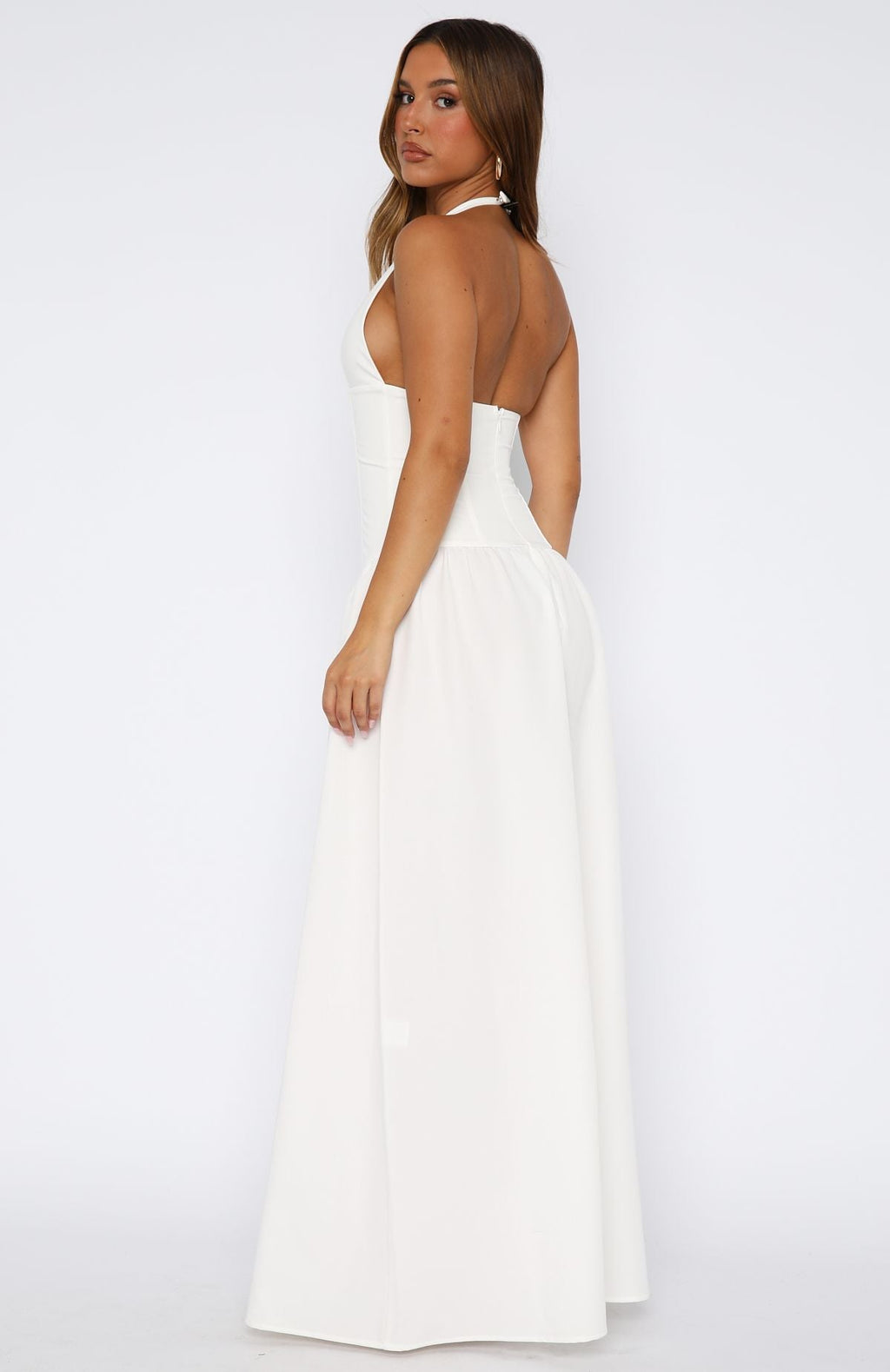 White Fox Say You Love Maxi Dress White