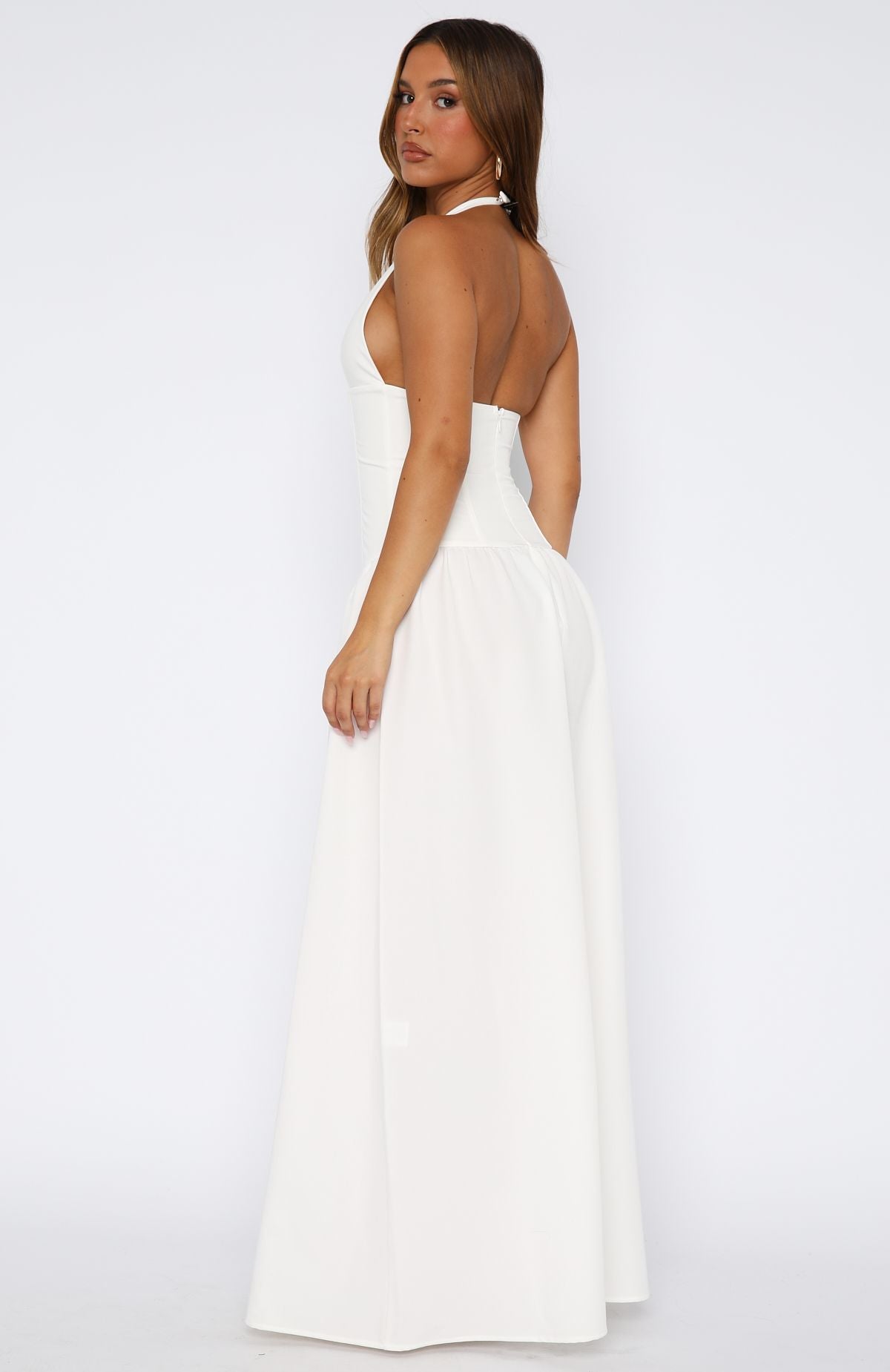 White Fox Say You Love Maxi Dress White