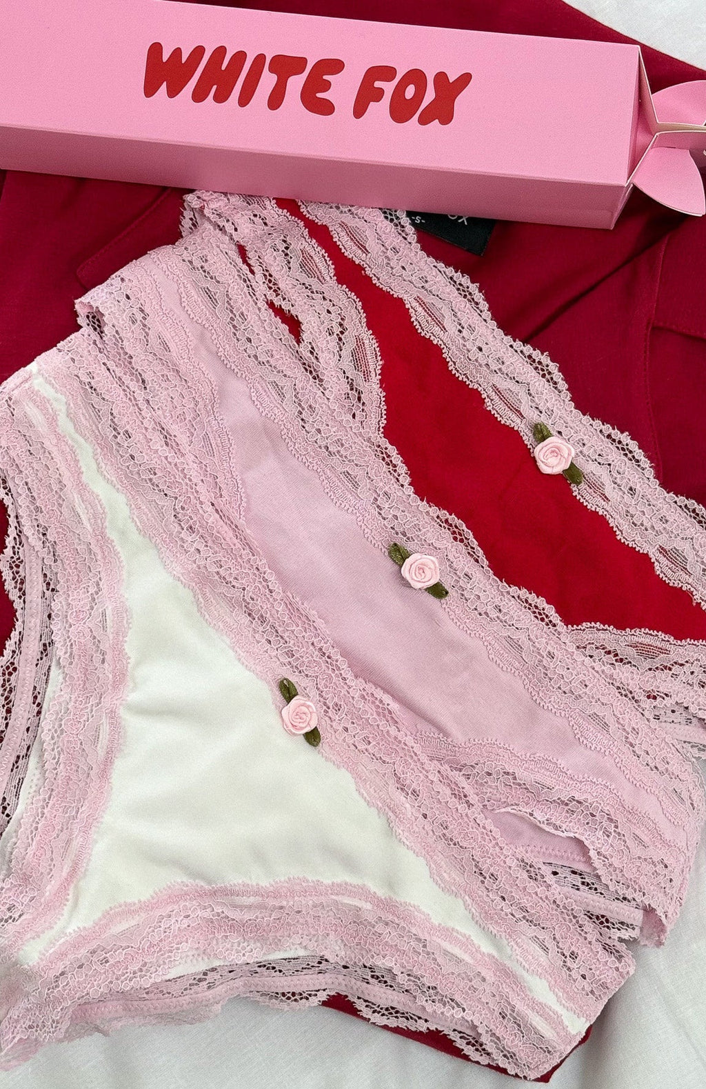 White Fox Sweet Love 3-Pack Underwear Set Berries