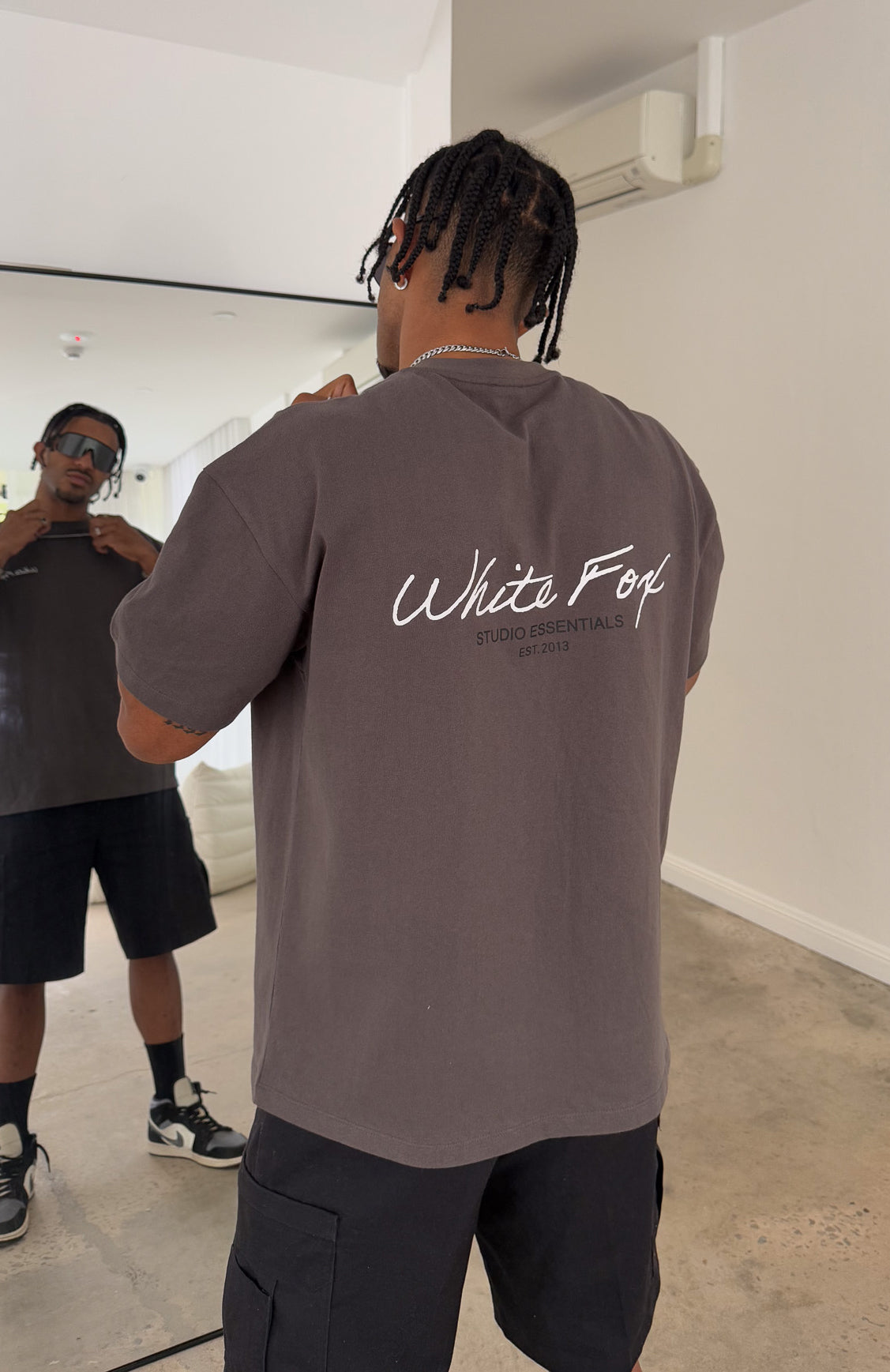 White Fox Studio Essentials Oversized Tee Volcanic