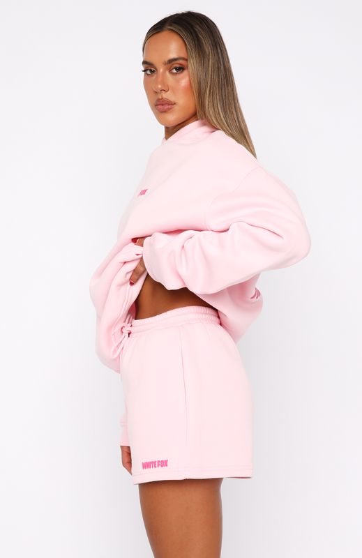 White Fox 11th Street New York Or Nowhere Lounge Shorts Pink Sugar