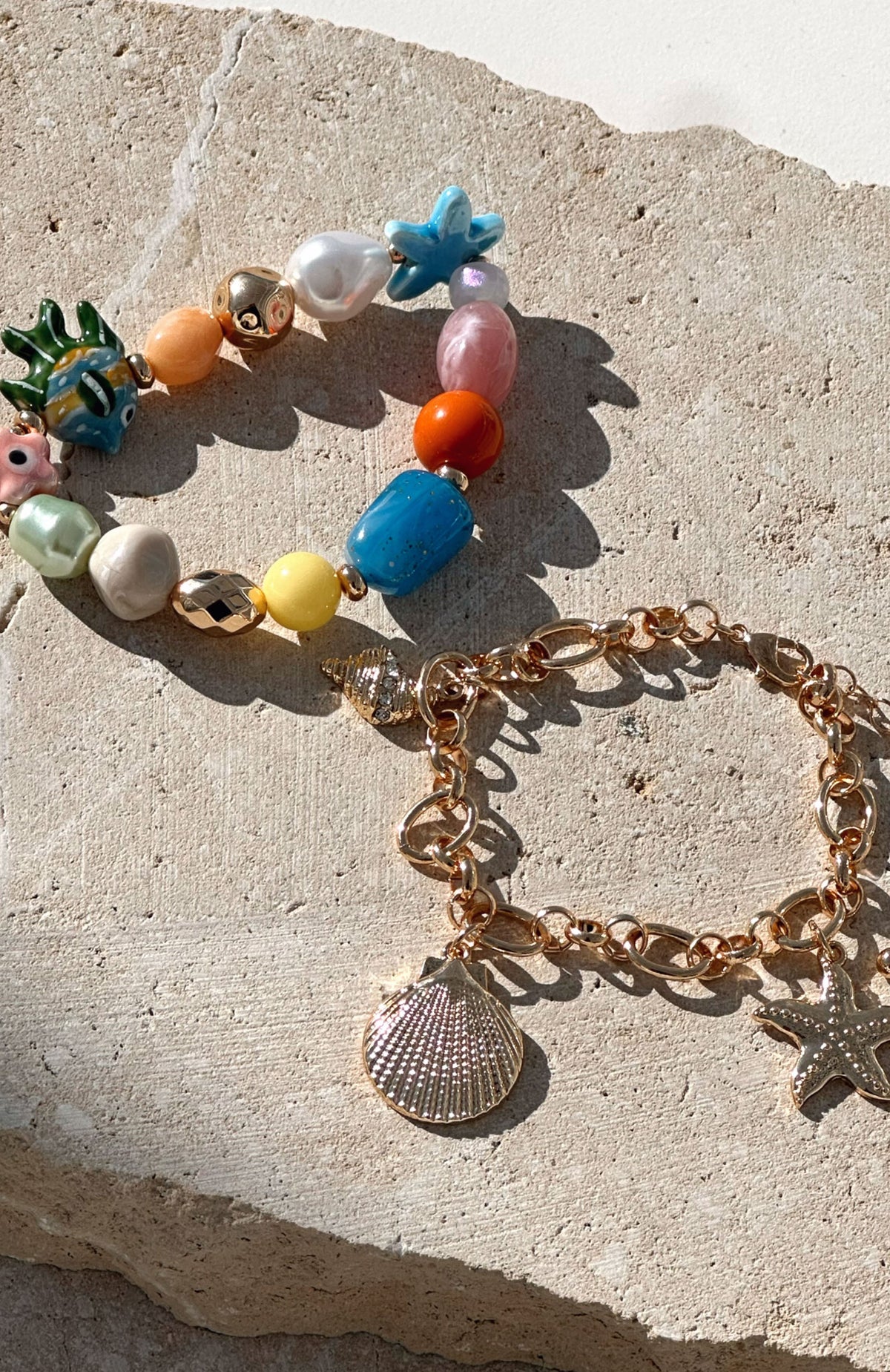 White Fox Everest Bracelet Set Gold