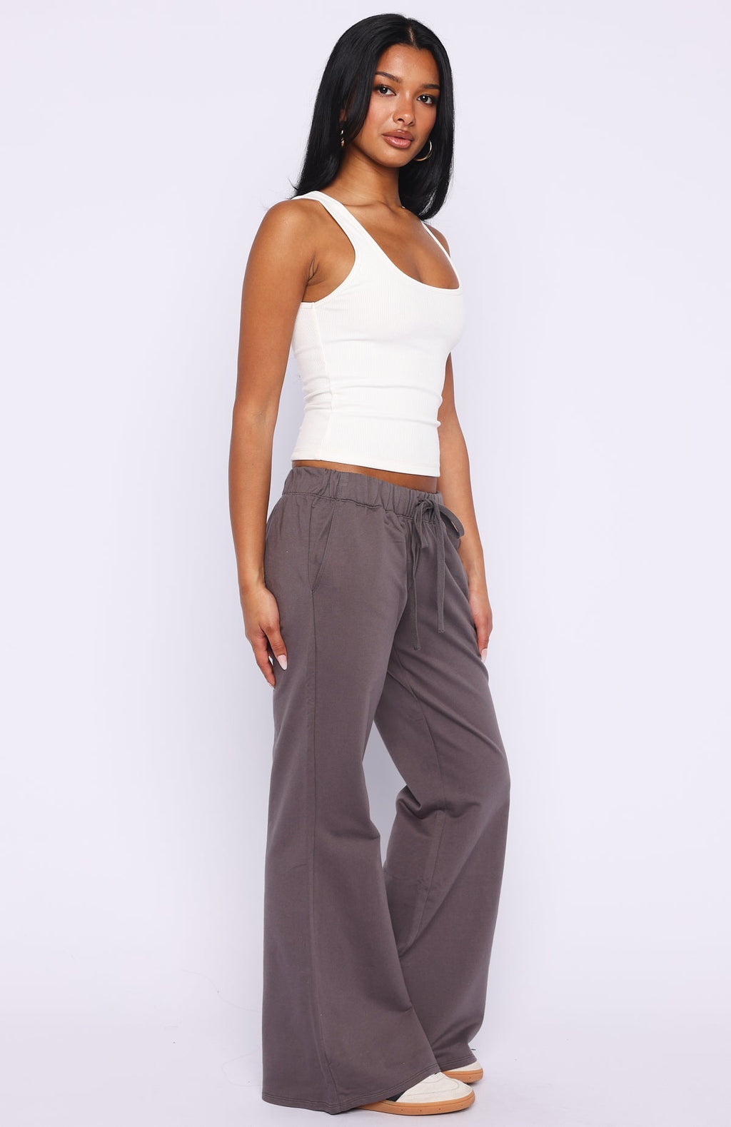 White Fox Flicker Of Hope Pants Charcoal