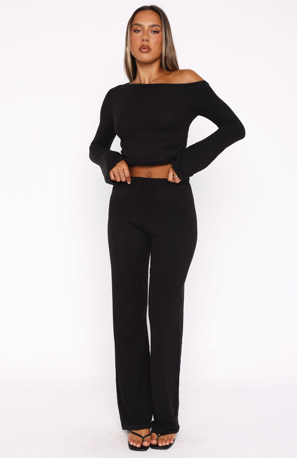 White Fox We'll Be Fine Pants Black