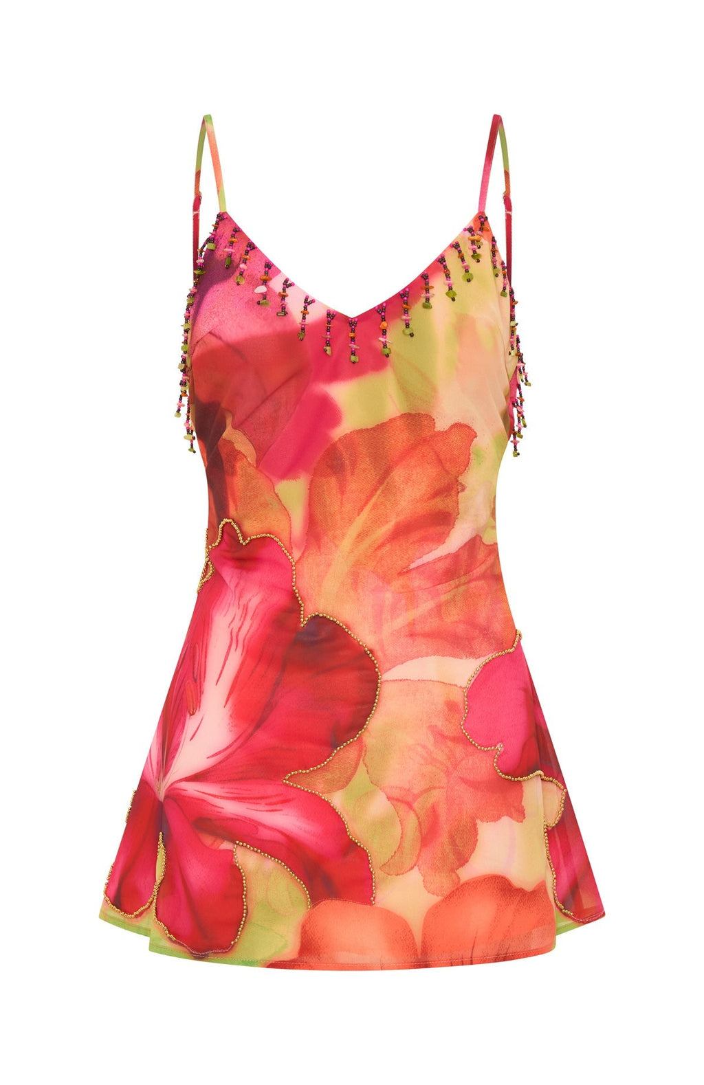 White Fox Roman Holiday Mini Dress Tropical Bloom