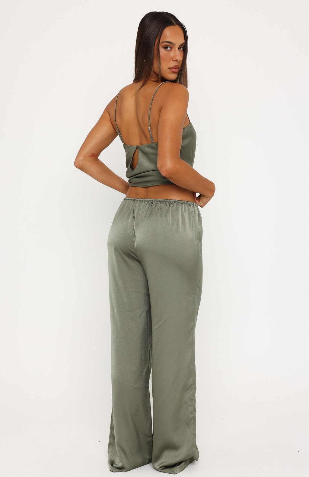 White Fox Sweet Sway Pants Olive