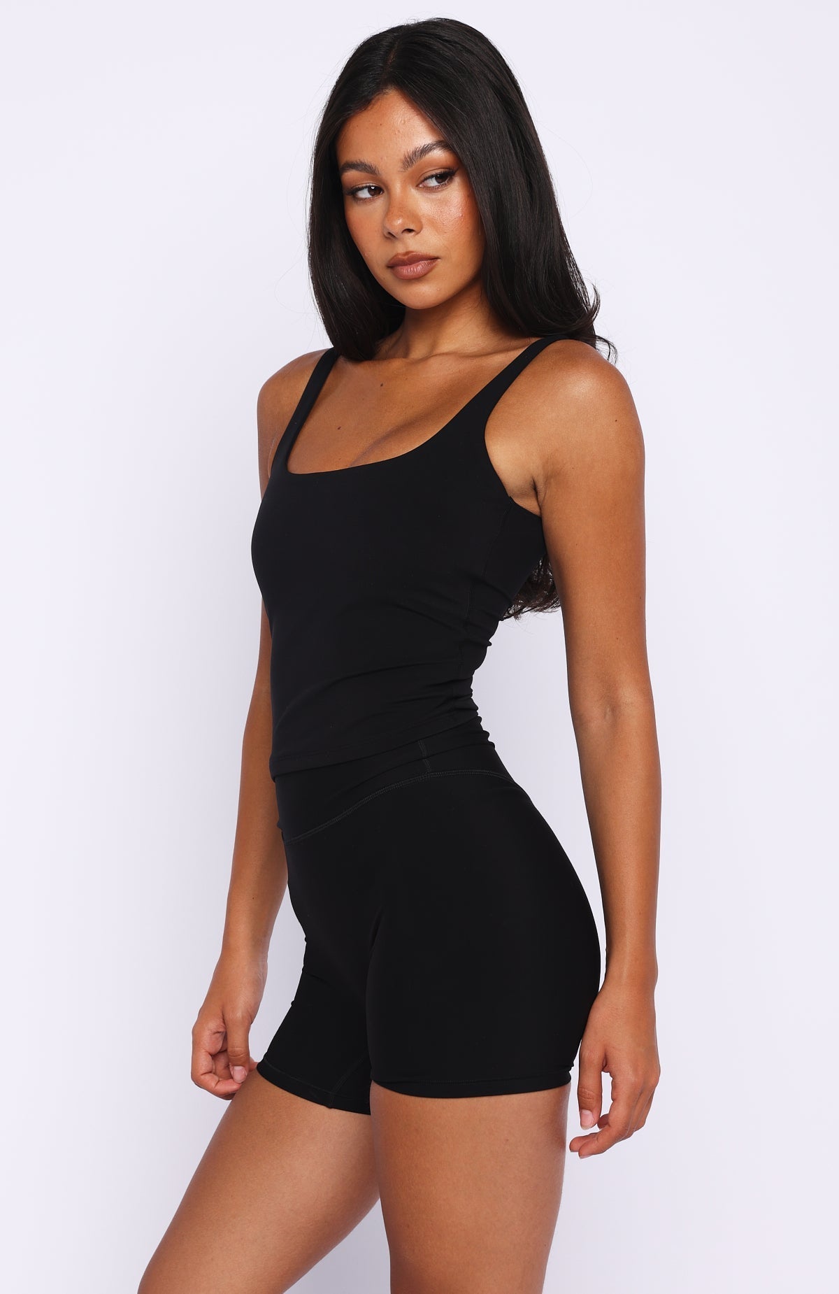 White Fox More To You Active Tank Black