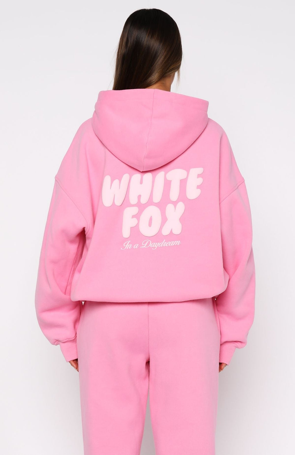 White Fox Daydreamers Nadia Oversized Hoodie Bubblegum