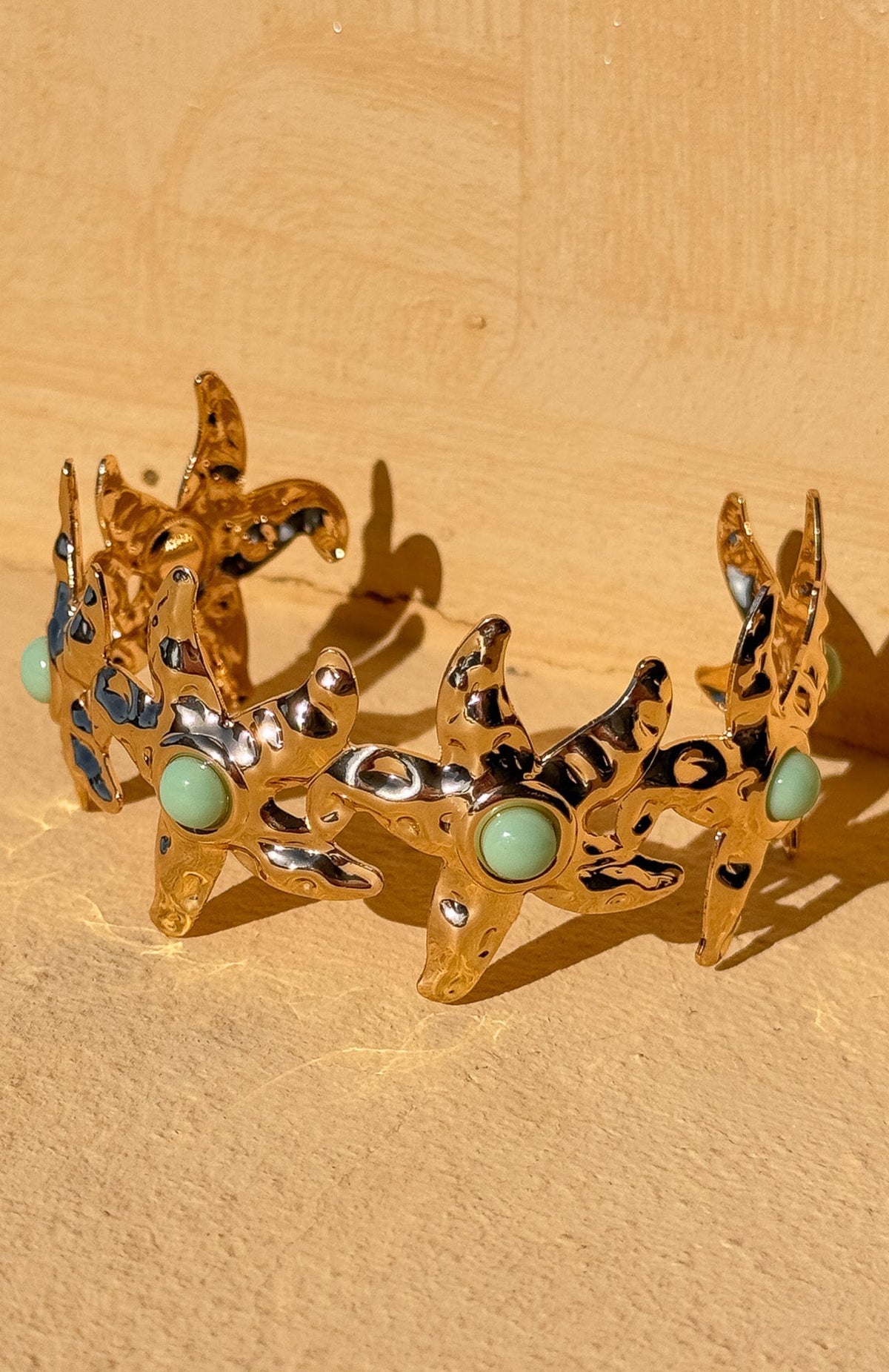 White Fox Matija Cuff Bracelet Gold