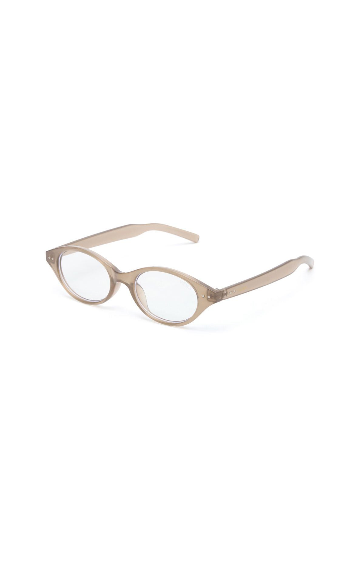White Fox Rayne Blue Light Glasses Biscuit