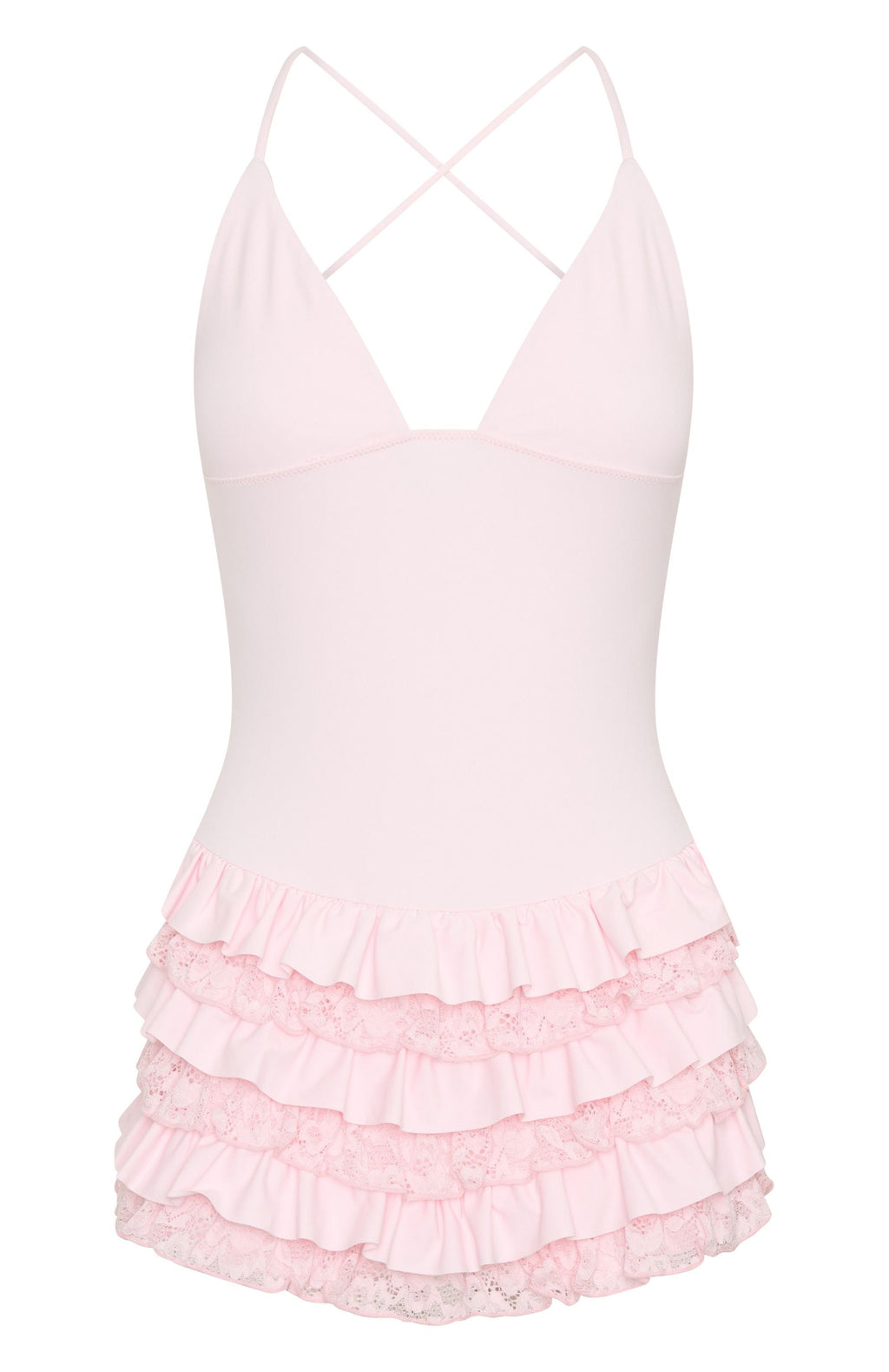 White Fox Dream Of Me Playsuit Baby Pink