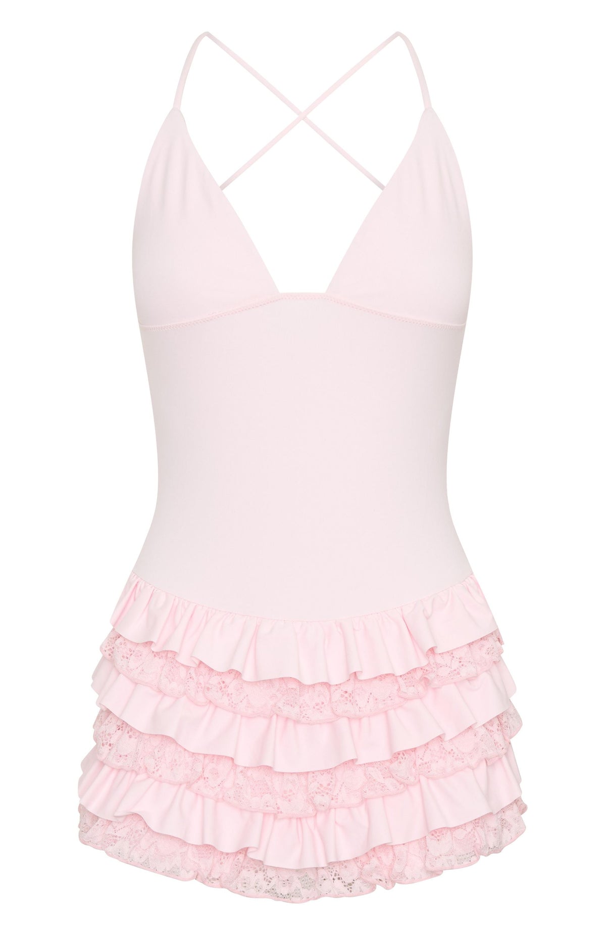White Fox Dream Of Me Playsuit Baby Pink