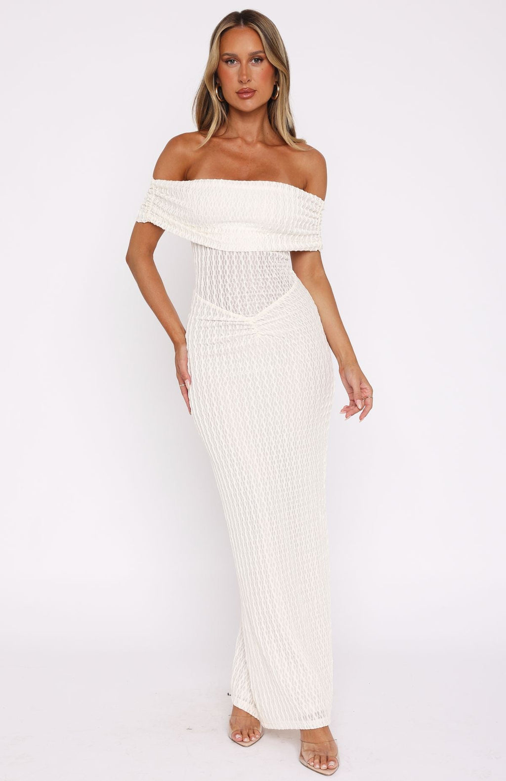White Fox Unwritten Chapters Maxi Dress Off White