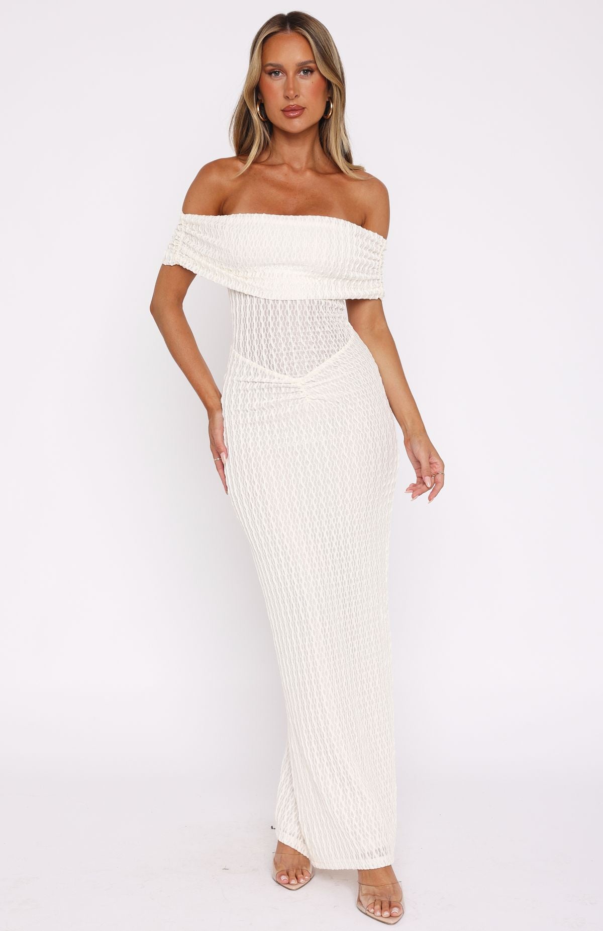 White Fox Unwritten Chapters Maxi Dress Off White