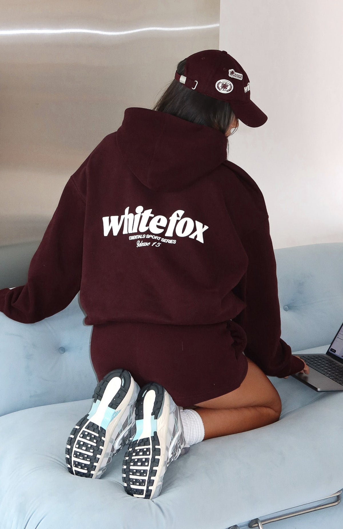 White Fox Release 15 Kiana Oversized Hoodie Plum