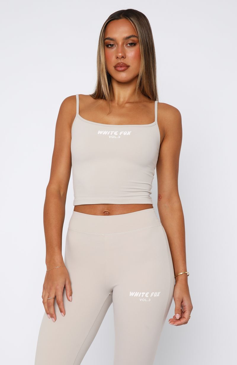 White Fox Offstage Singlet Moon