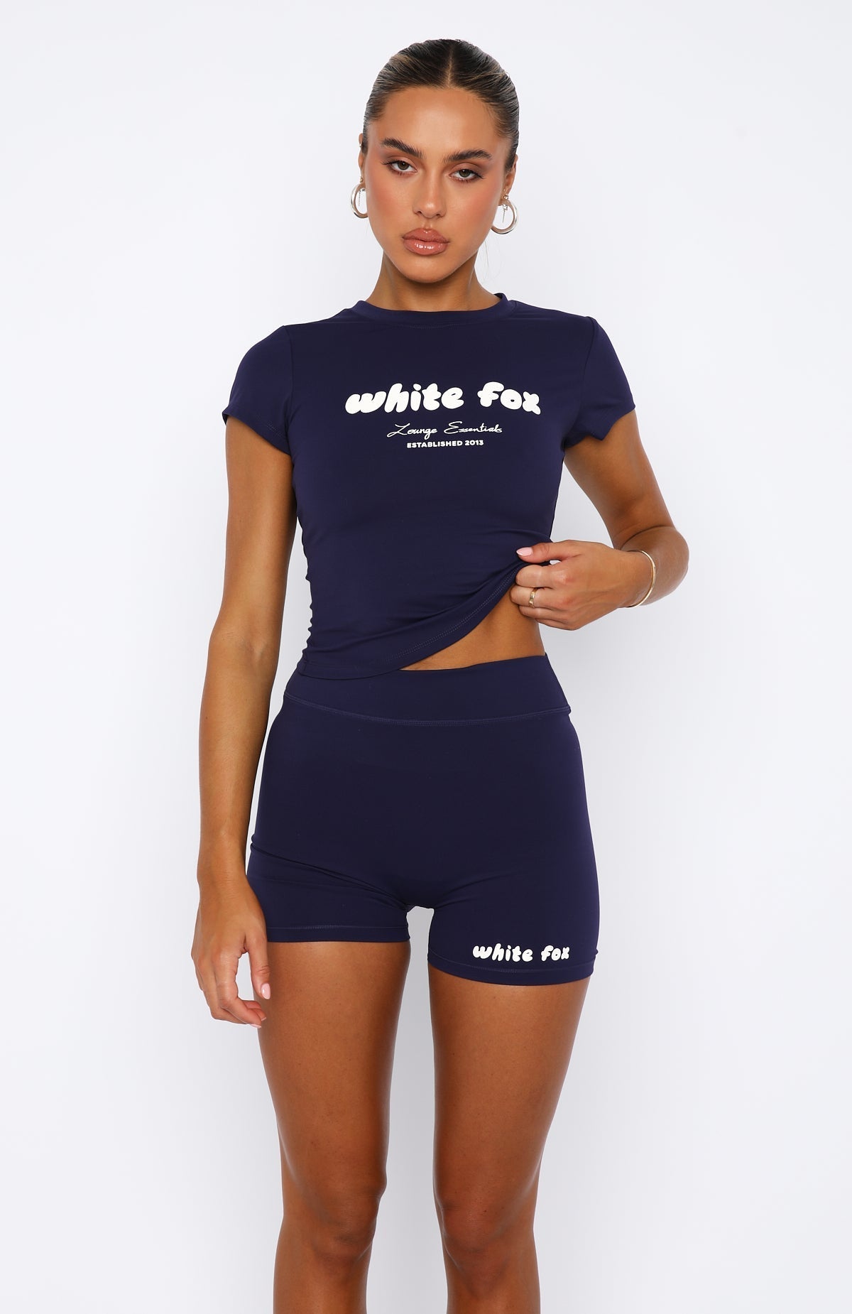 White Fox Era 8 Baby Tee Nautical