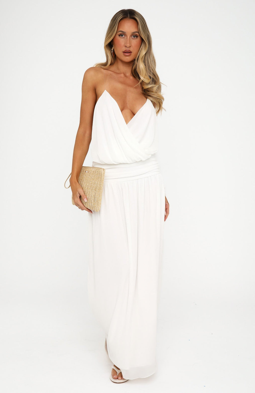 White Fox Peachy Keen Maxi Dress White