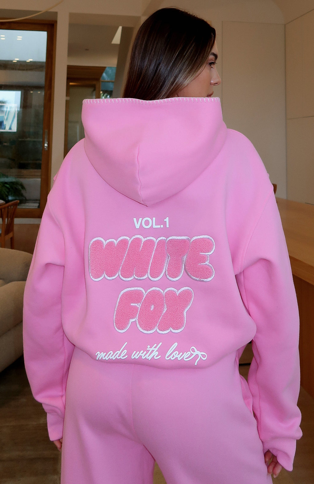White Fox Vol. 1 Oversized Hoodie Bubblegum