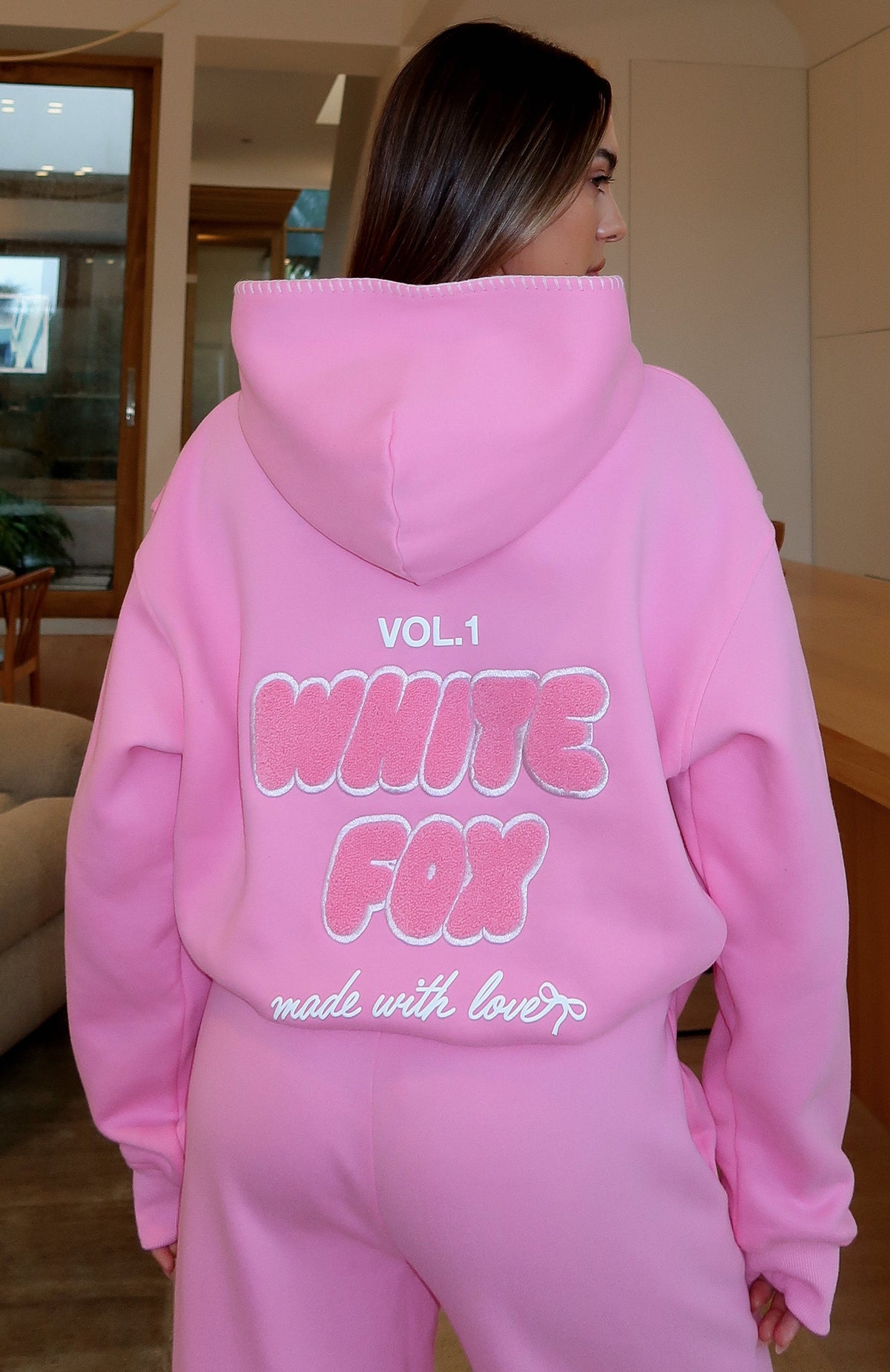 White Fox Vol. 1 Oversized Hoodie Bubblegum