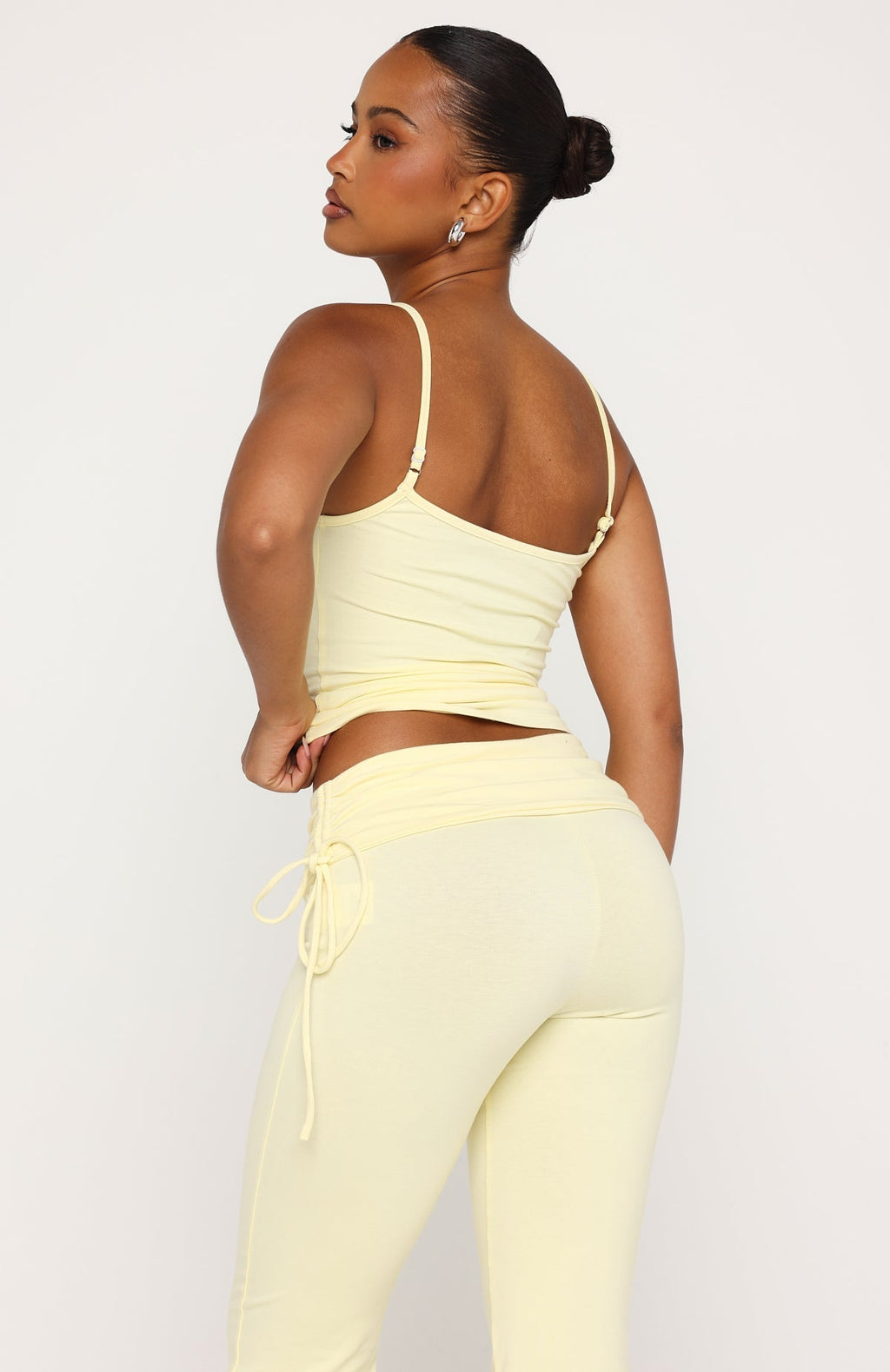 White Fox Pretty Vibes Singlet Lemon
