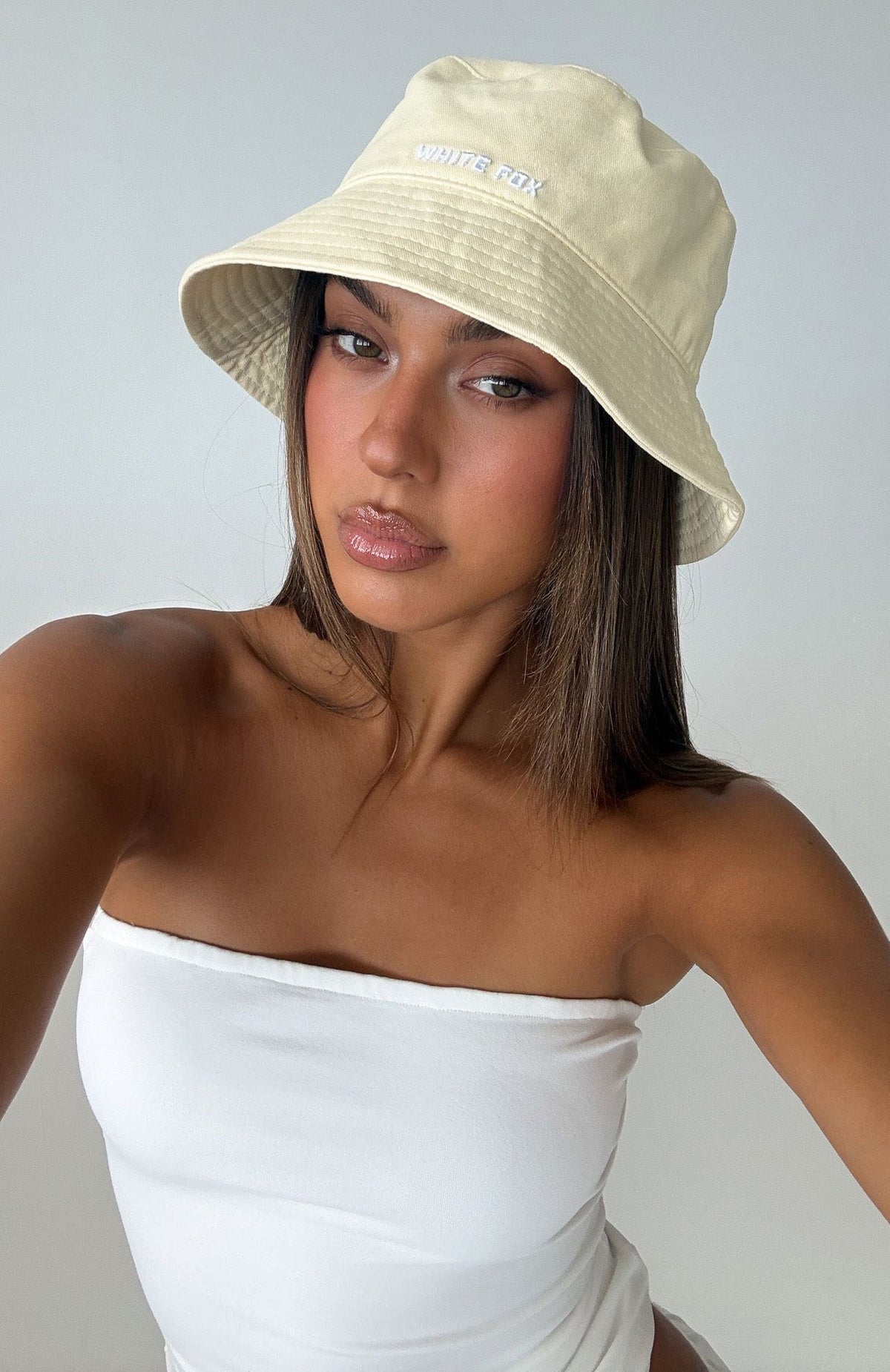 White Fox Hidden Joys Bucket Hat Lemon