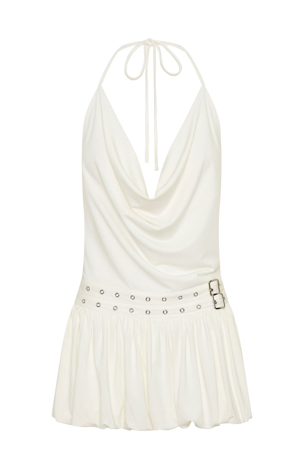 White Fox Calling Me Mini Dress Cream