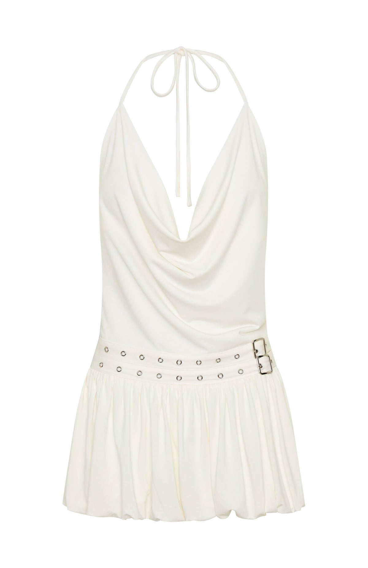 White Fox Calling Me Mini Dress Cream