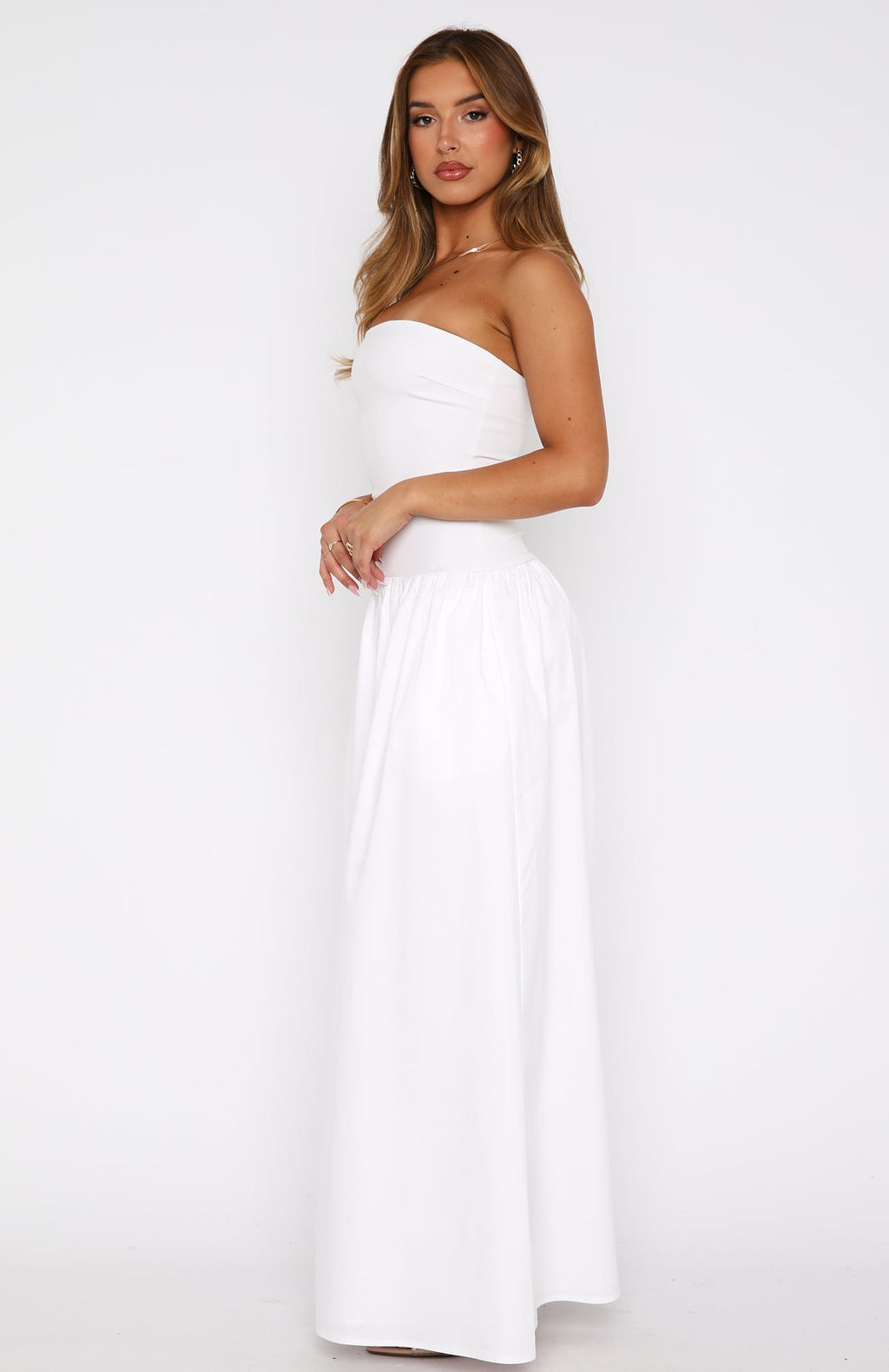White Fox Take Back Maxi Dress White