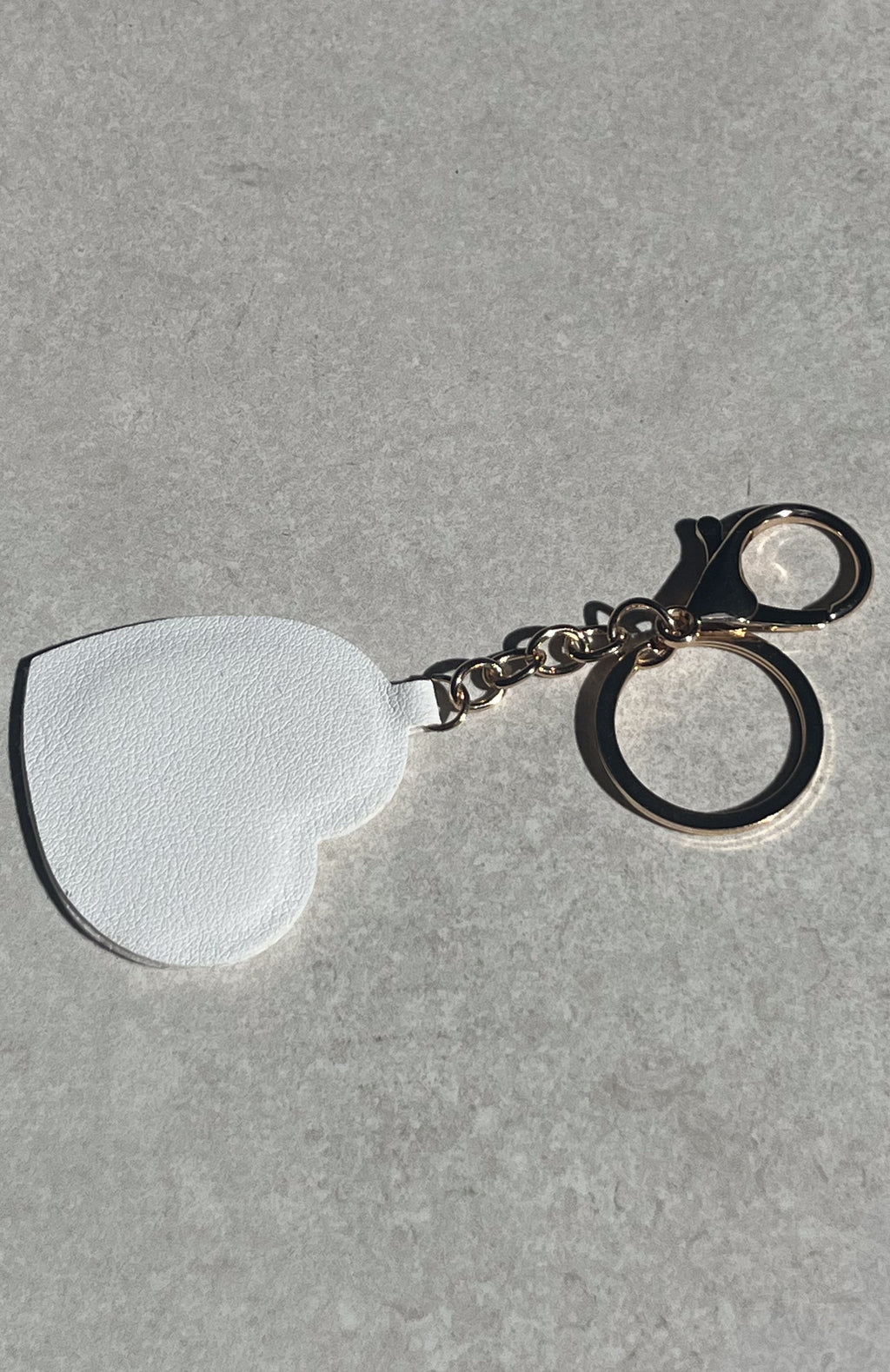 White Fox Haven Keychain White
