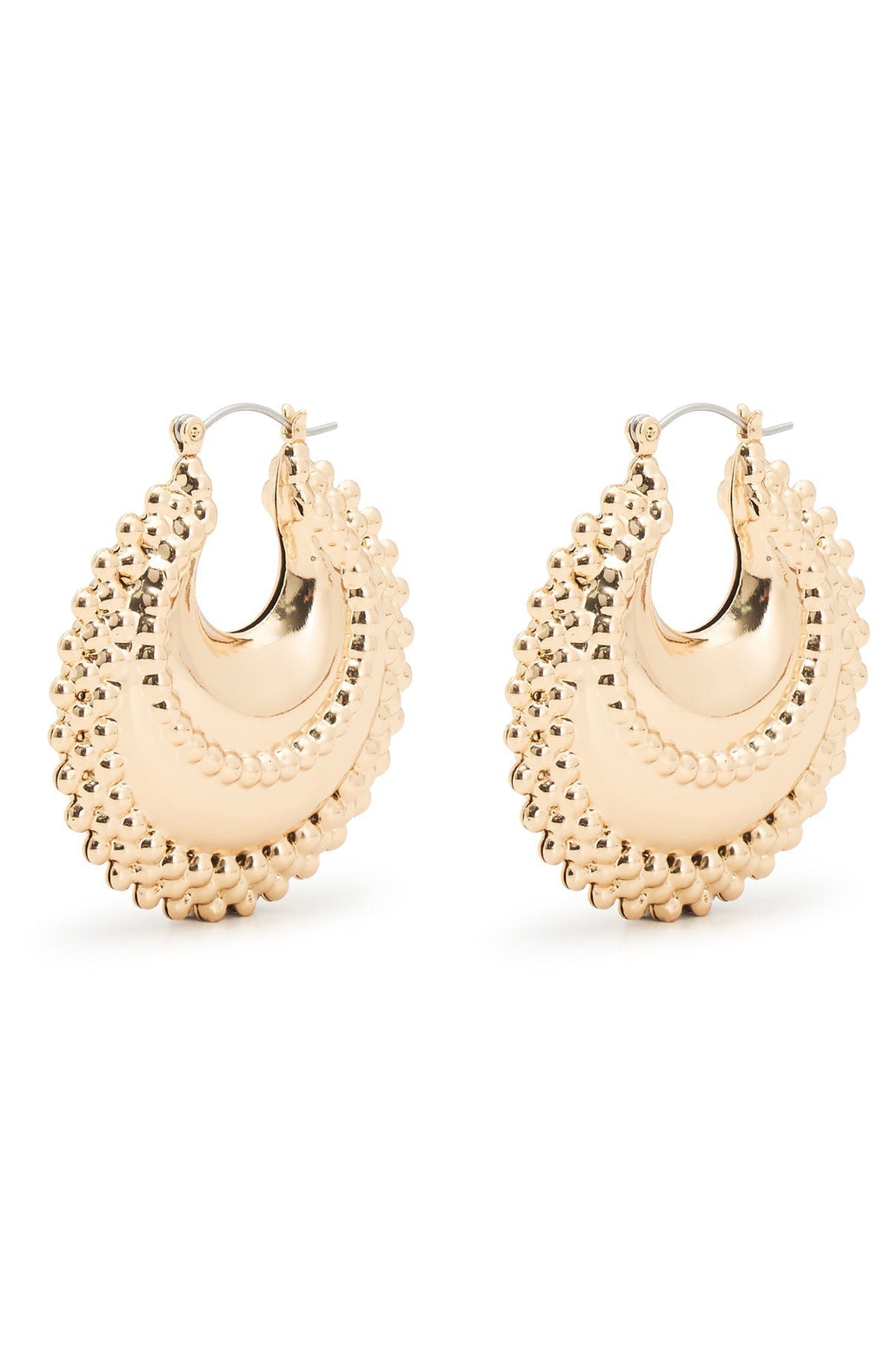 White Fox Nika Earrings Gold