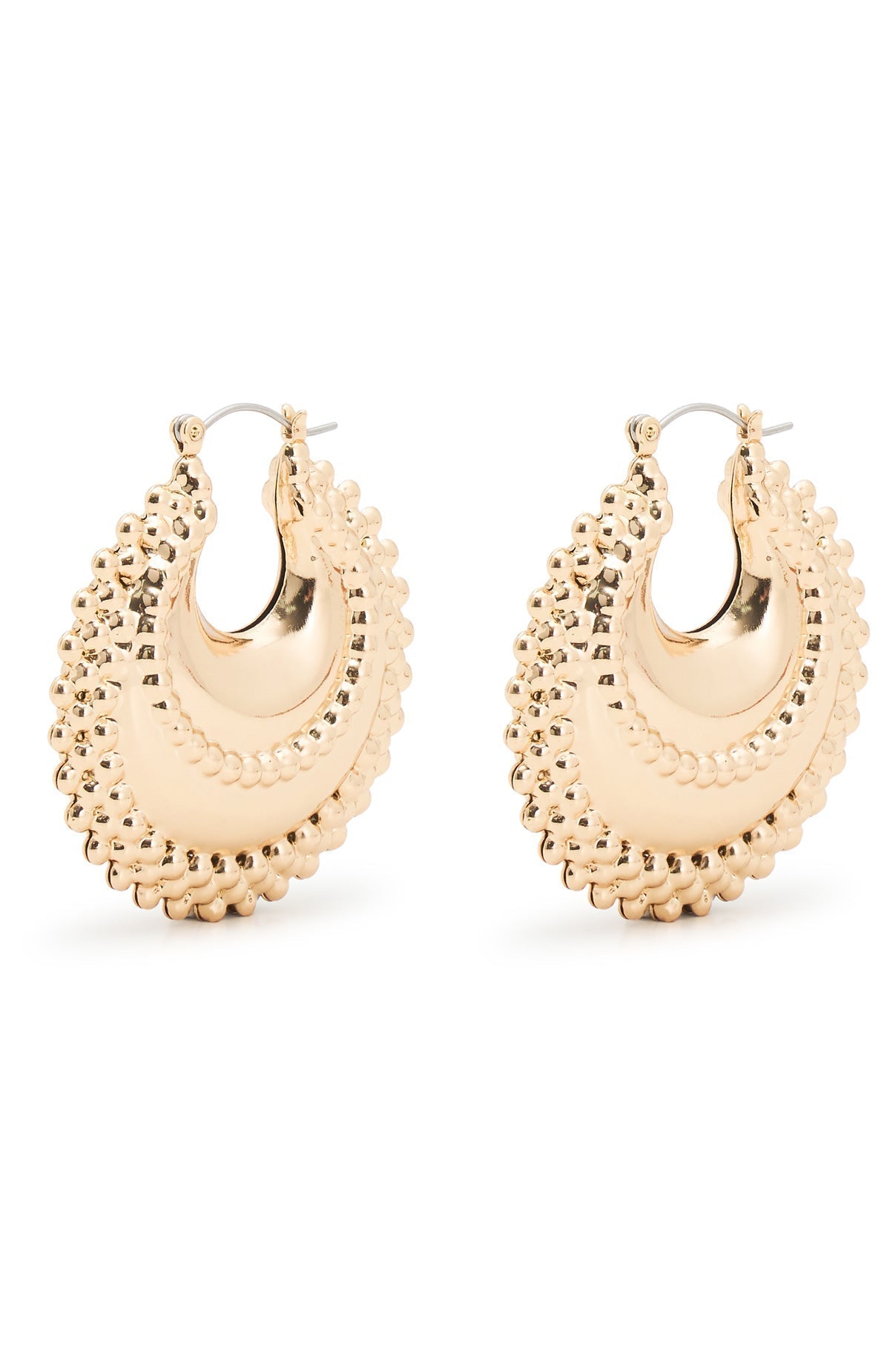 White Fox Nika Earrings Gold