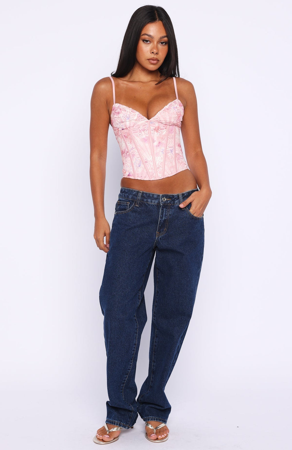 White Fox Resort Getaway Bustier Pink