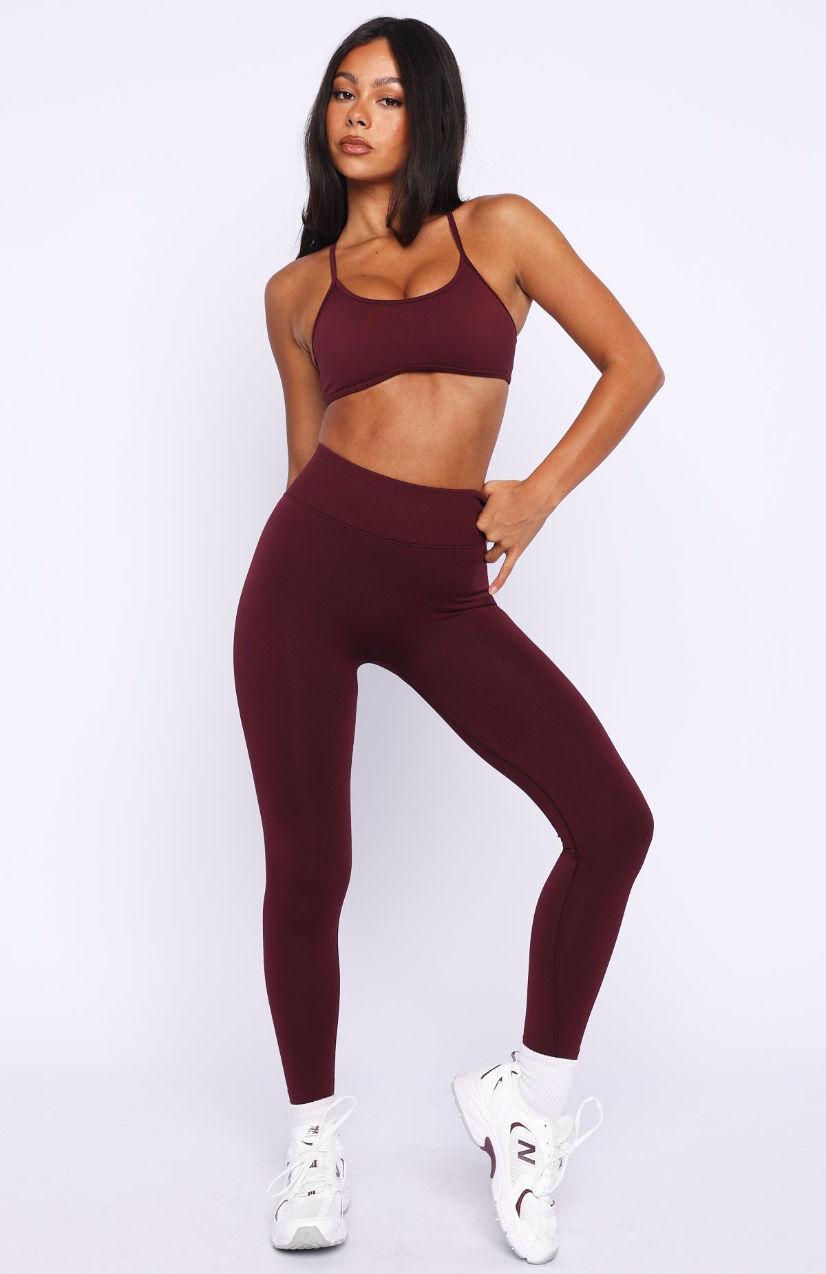 White Fox Fuel Seamless Sports Bra Merlot
