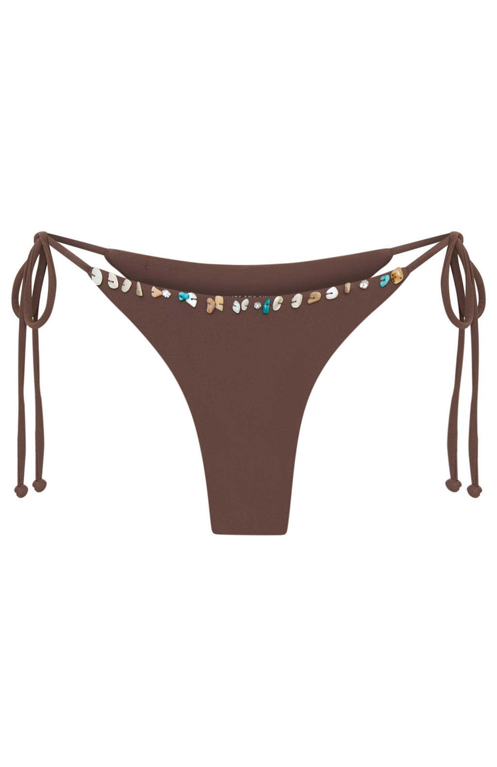 White Fox Thalia Beaded Bottoms Toasted Coconut