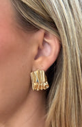 White Fox Kavita Earrings Gold