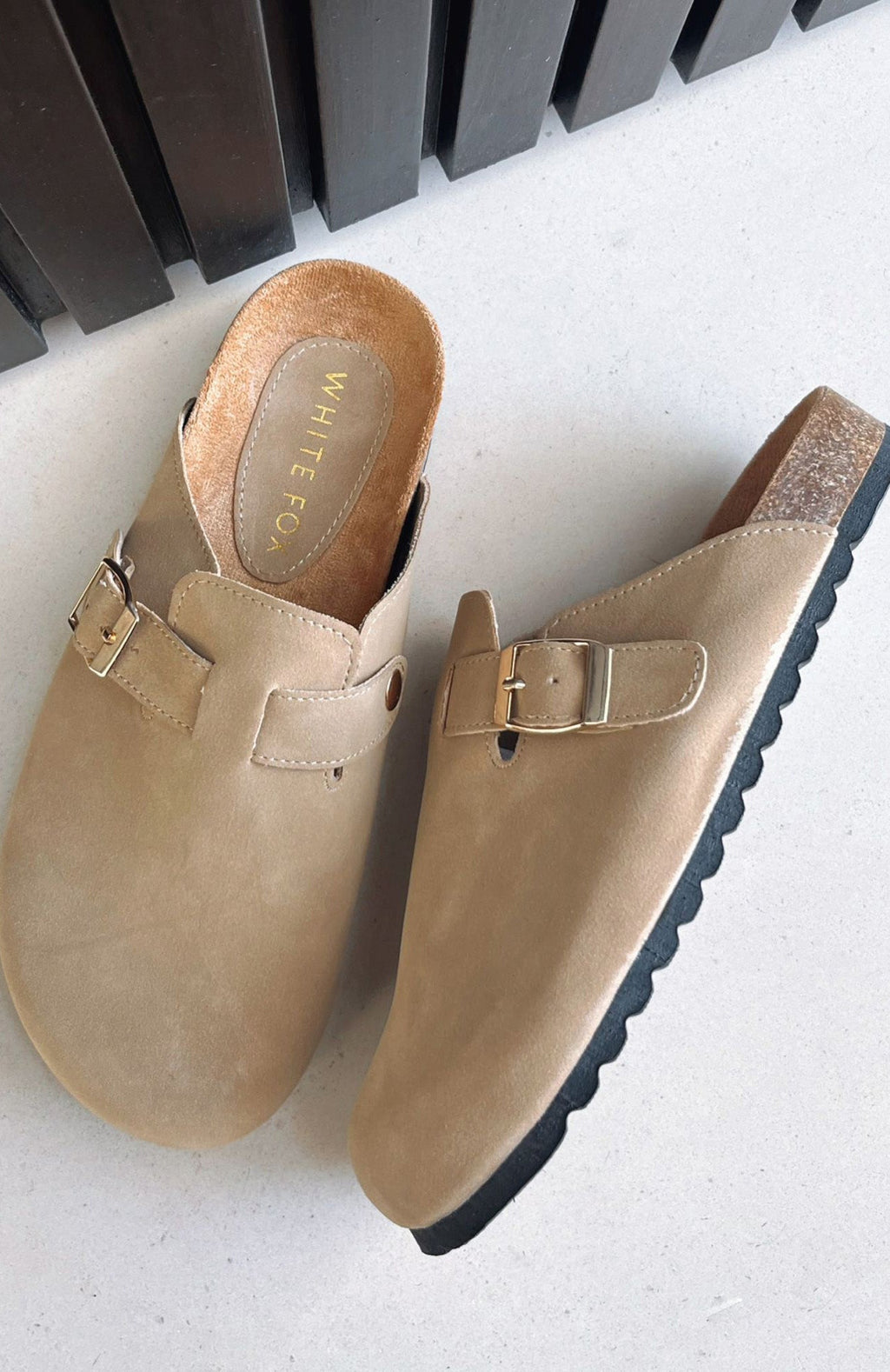 White Fox Penelope Flats Taupe