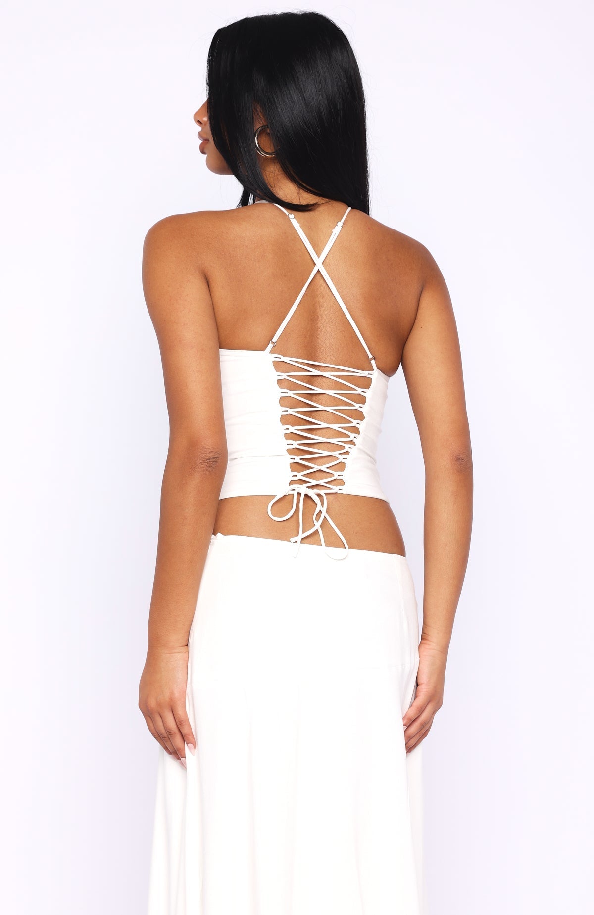 White Fox Sunbliss Halter Top White