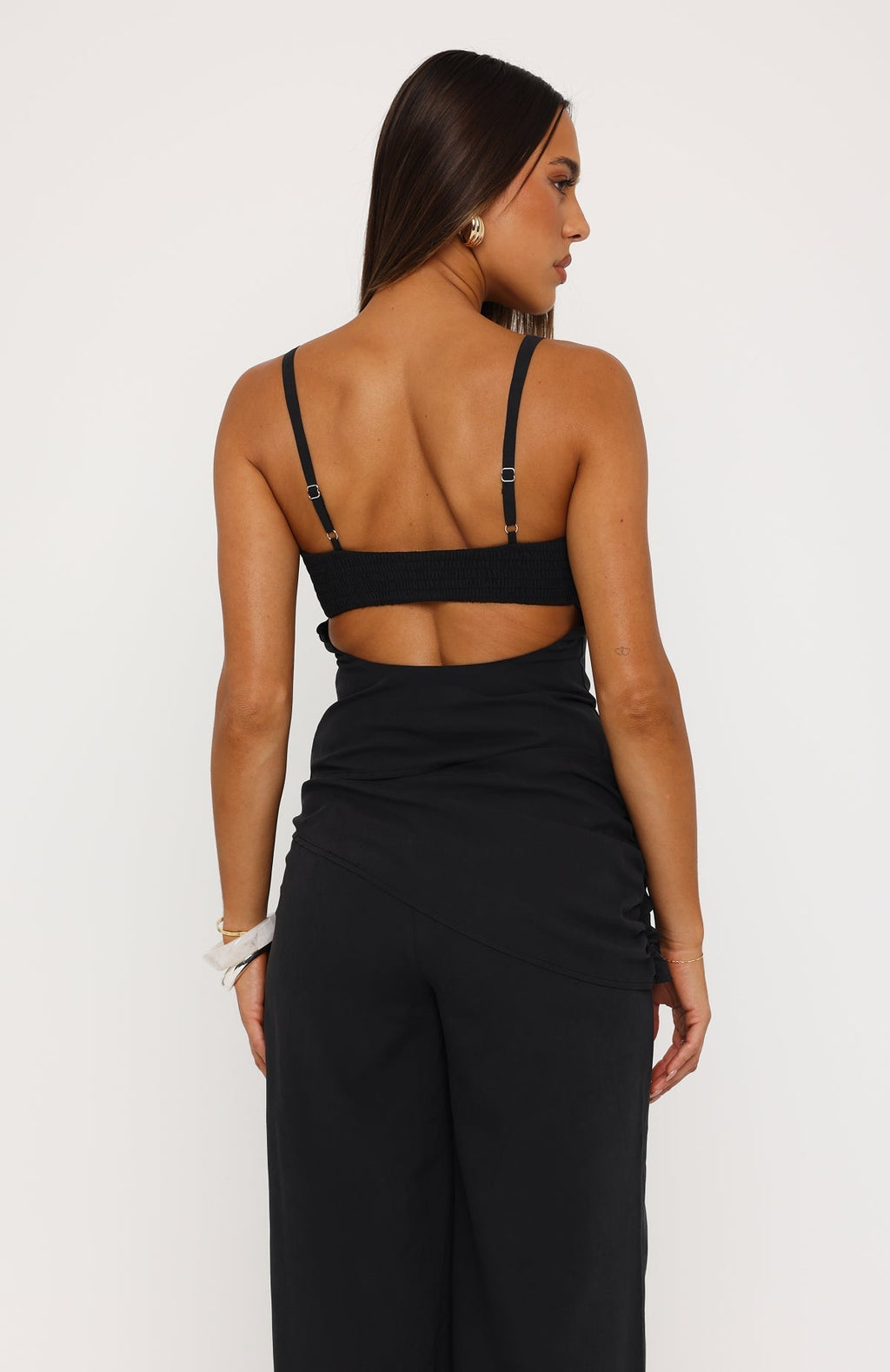 White Fox Belle Mood Bustier Black