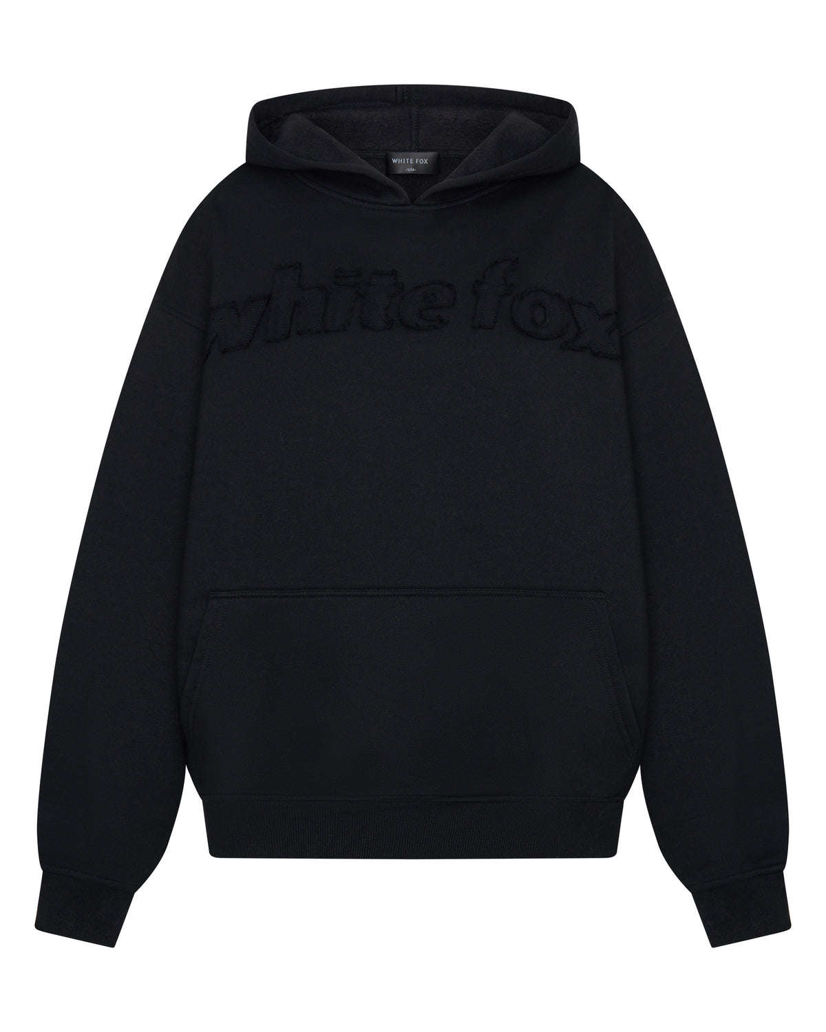 White Fox From The Archives Lexi Oversized Hoodie Black