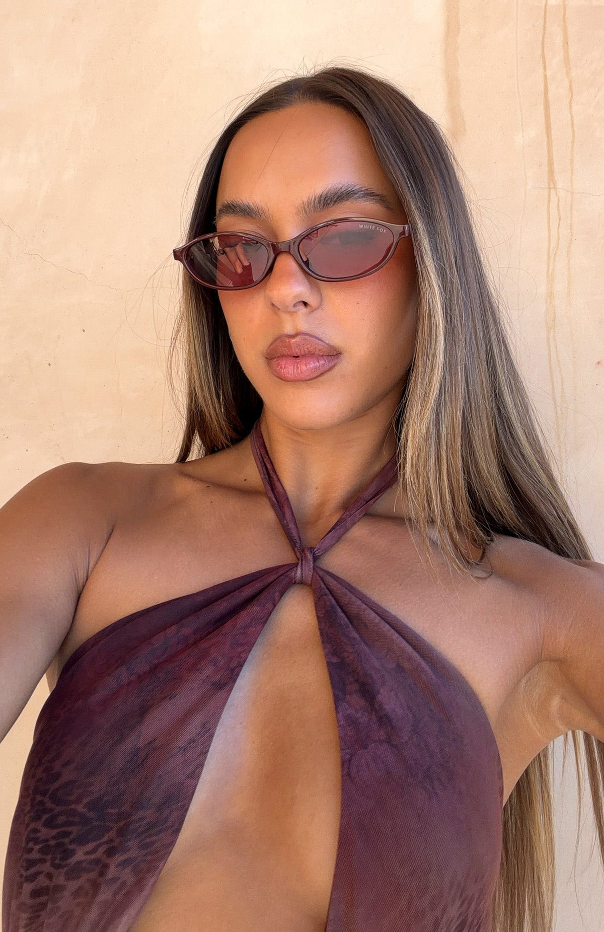 White Fox Robert Sunglasses Burgundy